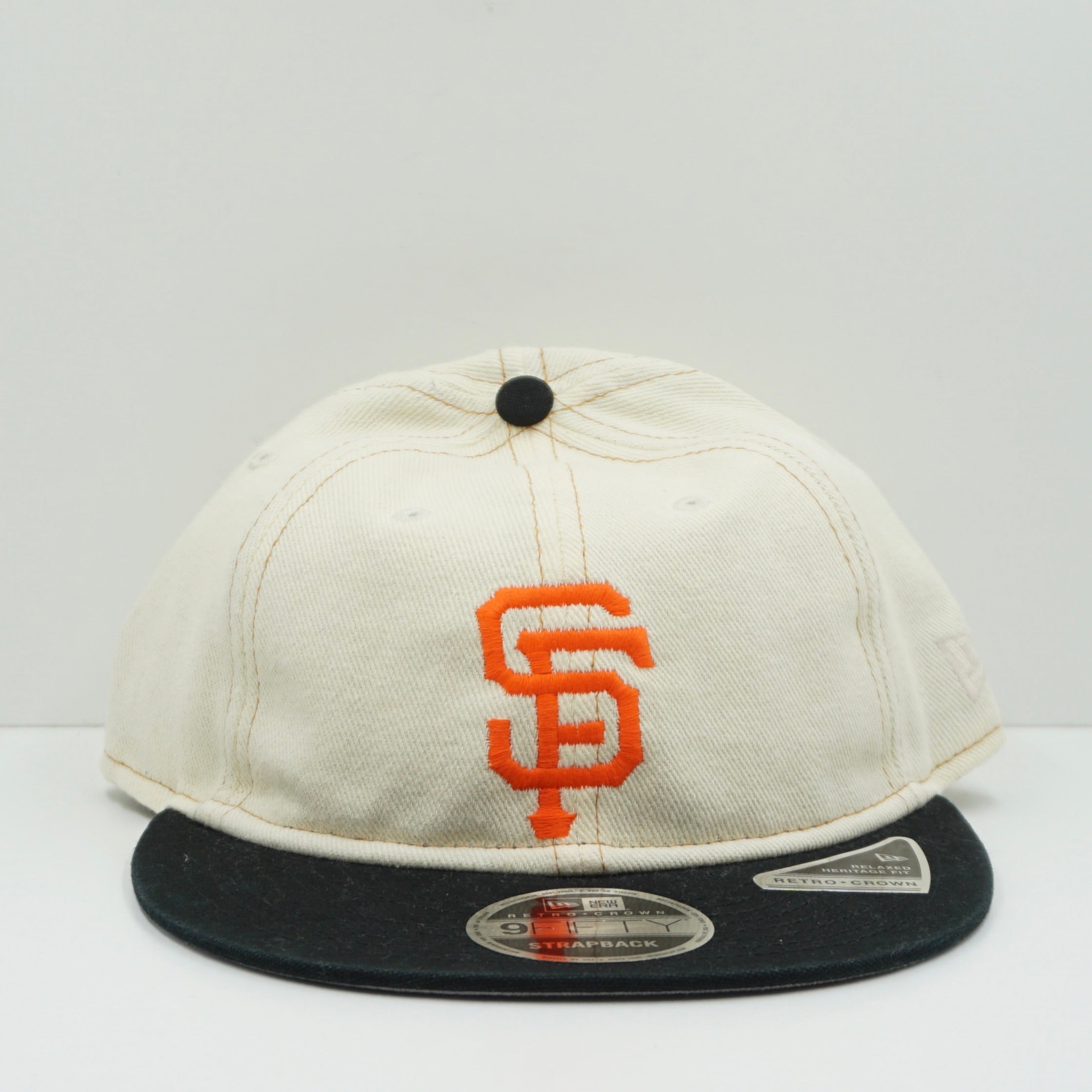 New Era Retro Crown San Francisco Giants Chrome Denim Adjustable Cap