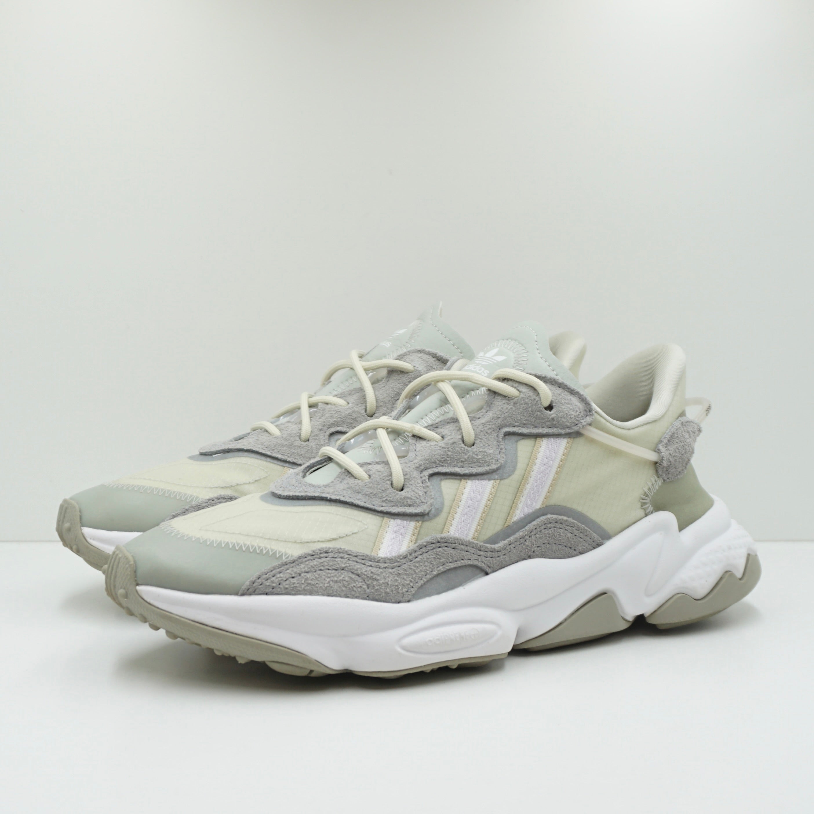 adidas gazelle silver green womens Adidas Originals Ozweego Gray Green (W)