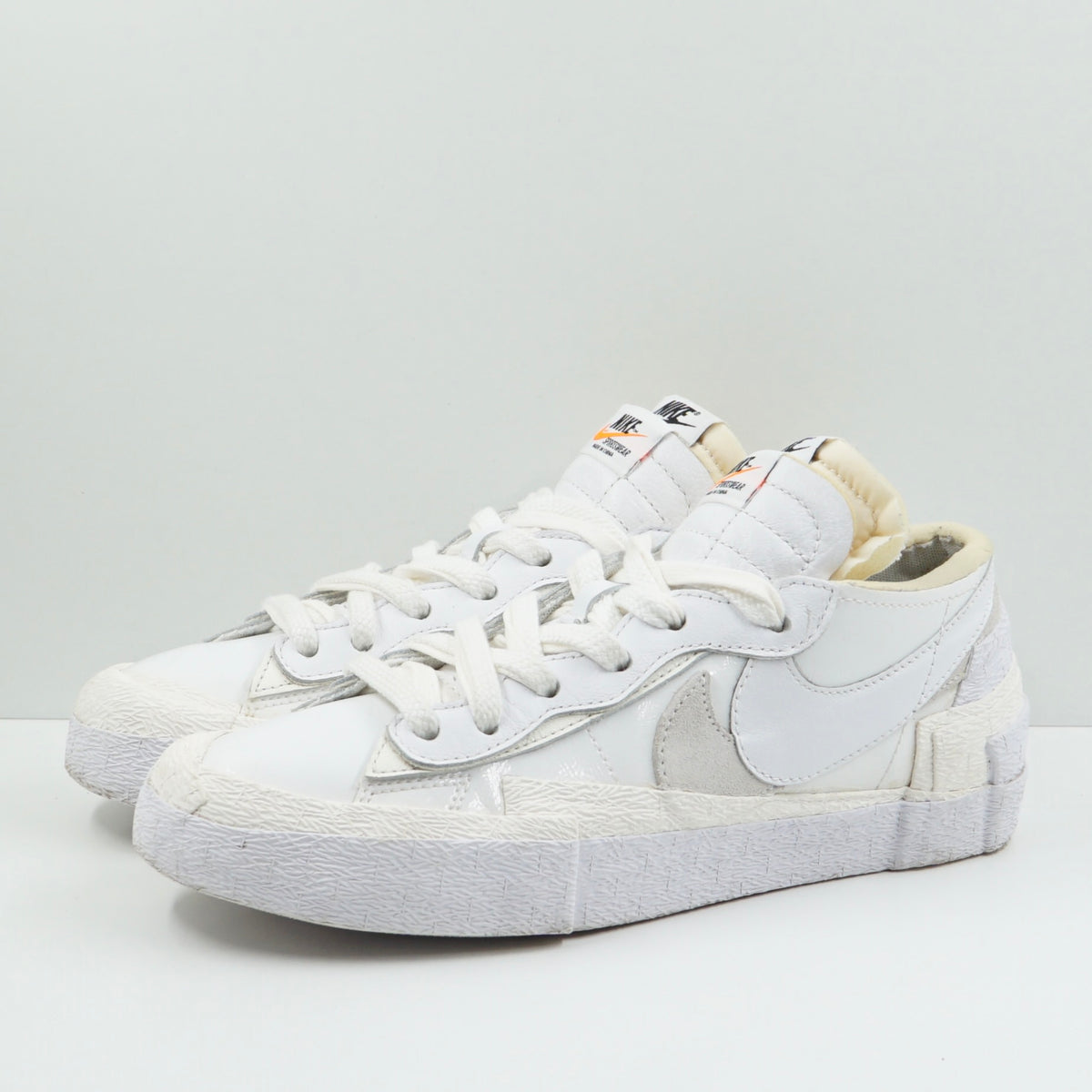 Nike Blazer Low Sacai White Patent Leather