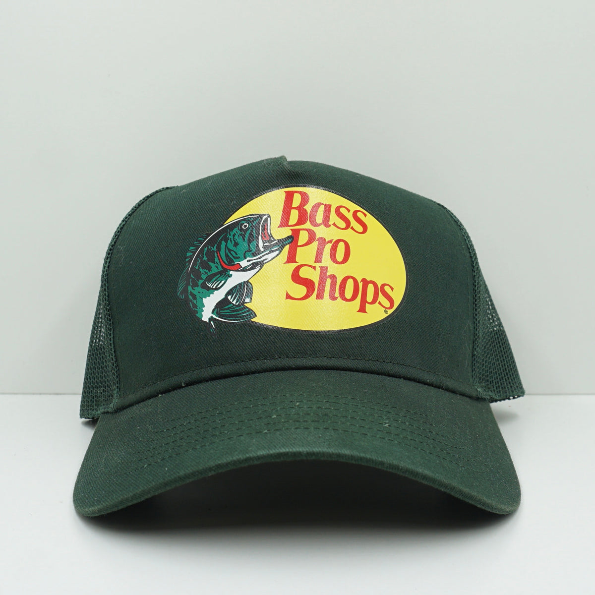 Bass Pro Shop Green Trucker Snapback Cap