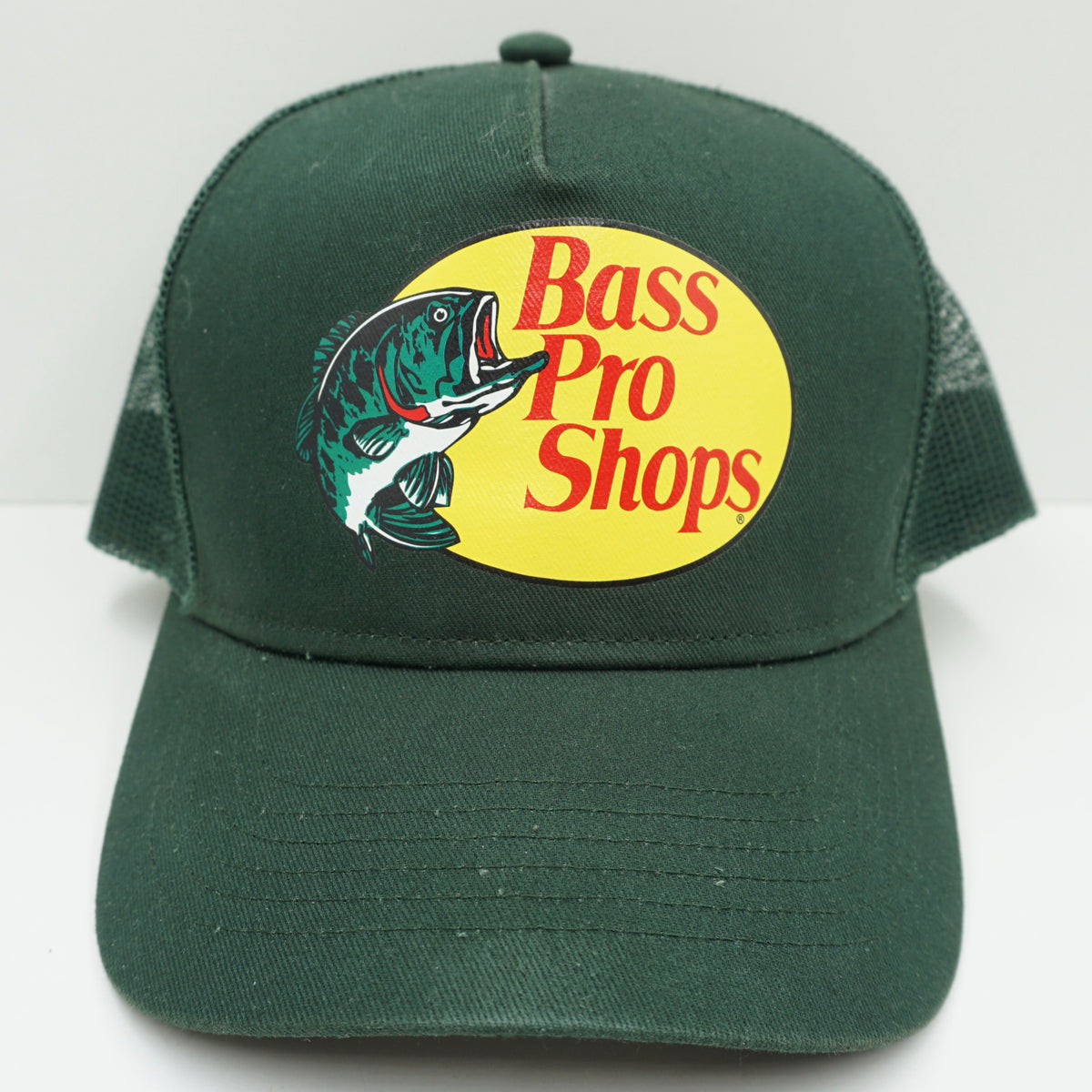 Bass Pro Shop Green Trucker Snapback Cap