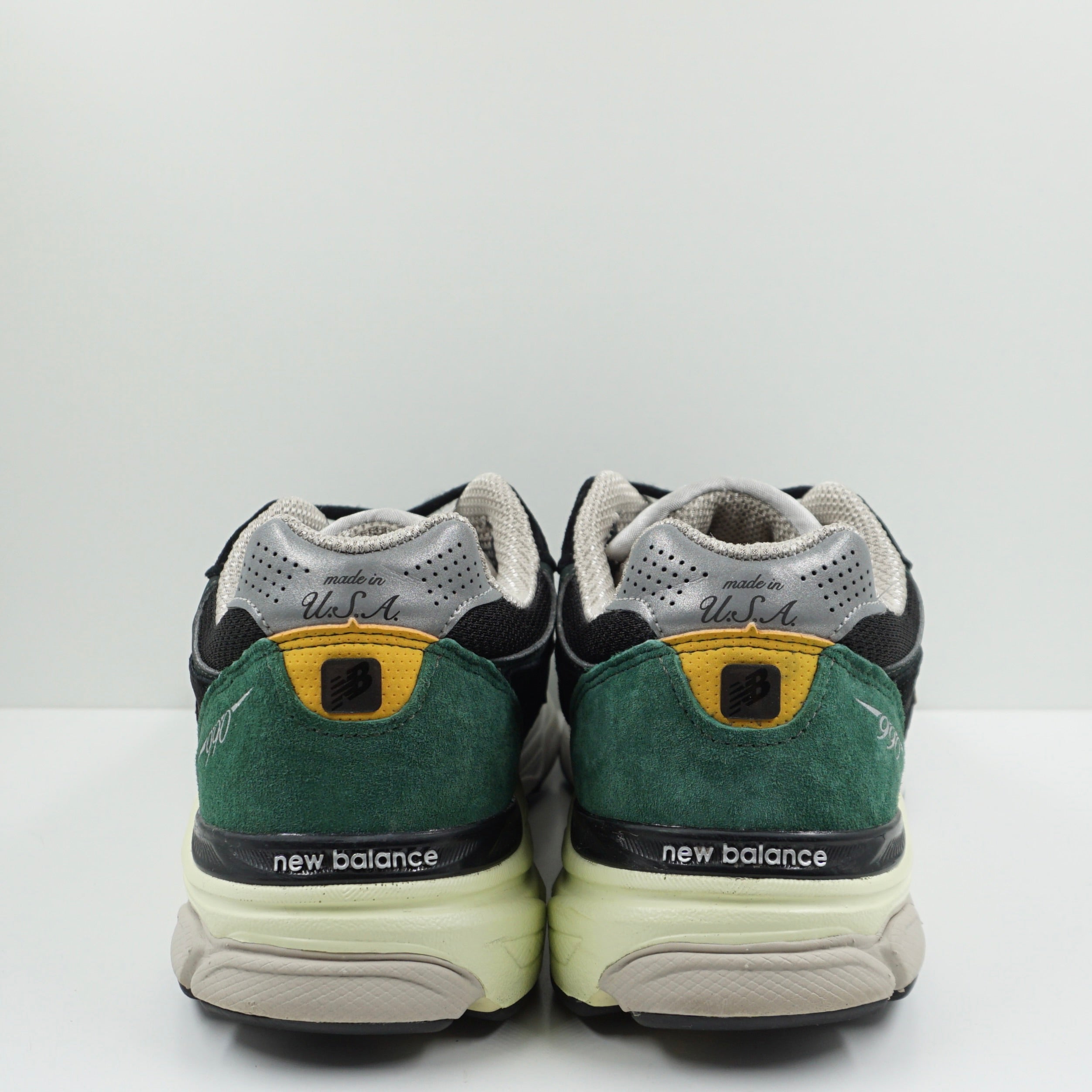 New Balance 990v3 MiUSA Black Green Yellow