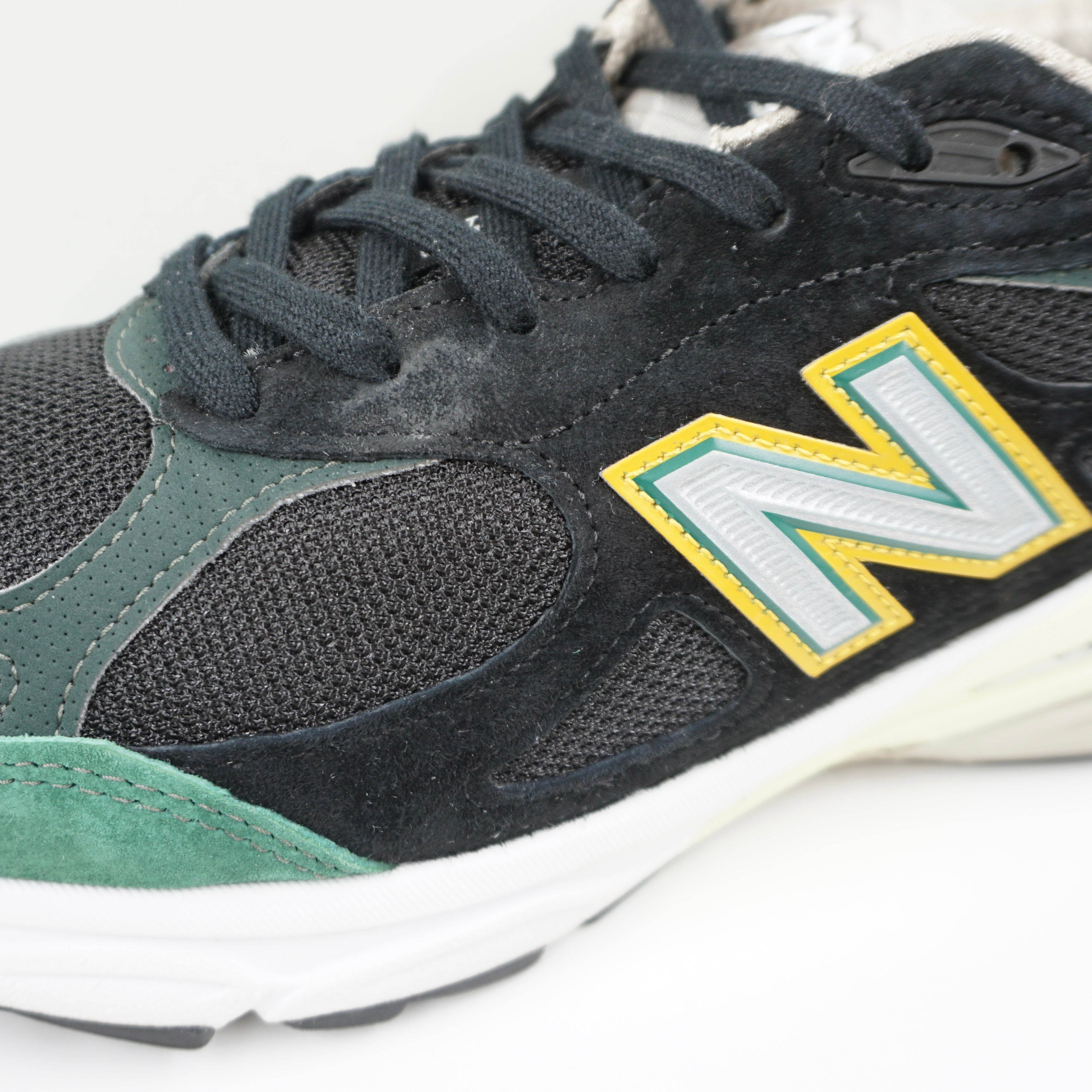 New Balance 990v3 MiUSA Black Green Yellow