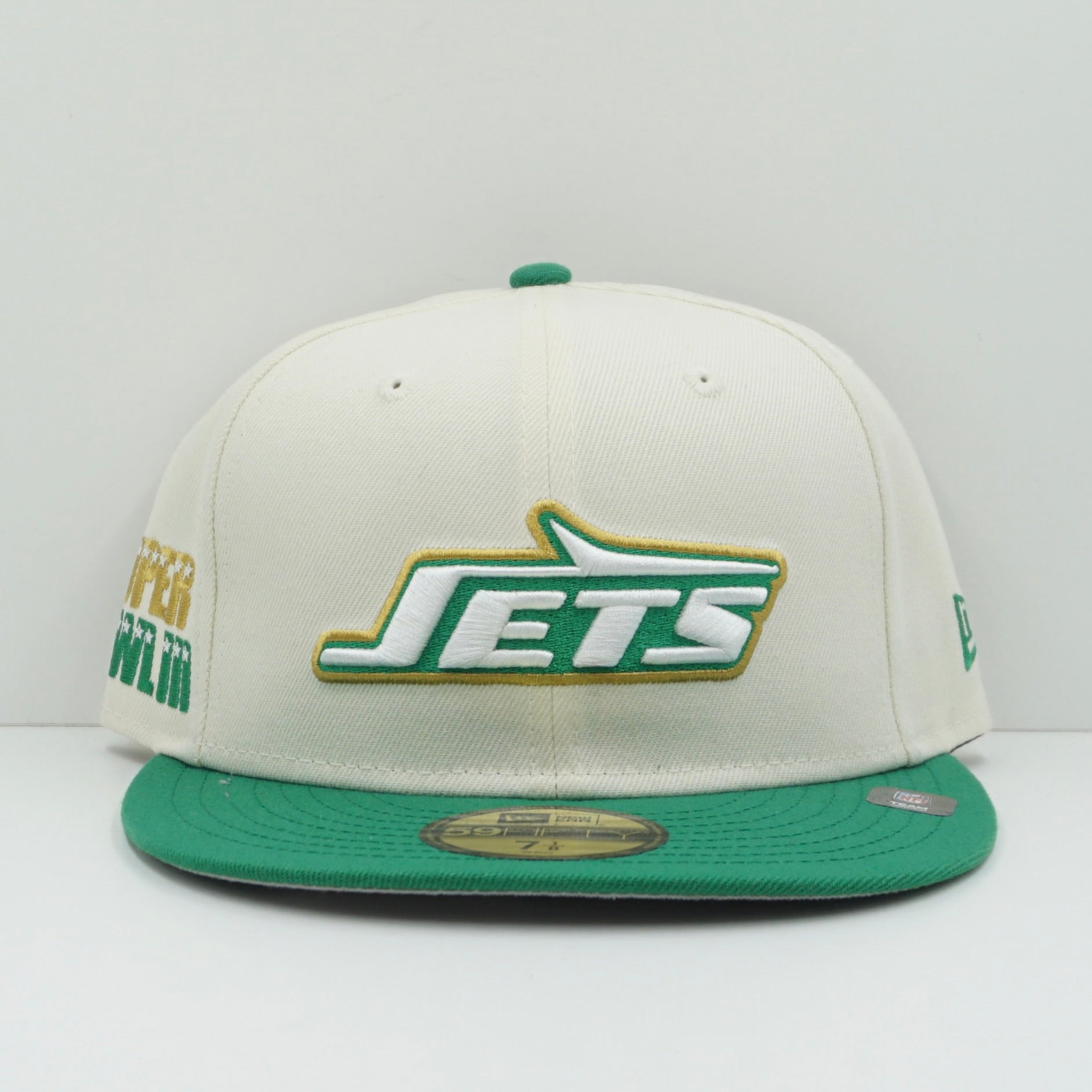 New Era New York Jets Chrome White Green Fitted Cap