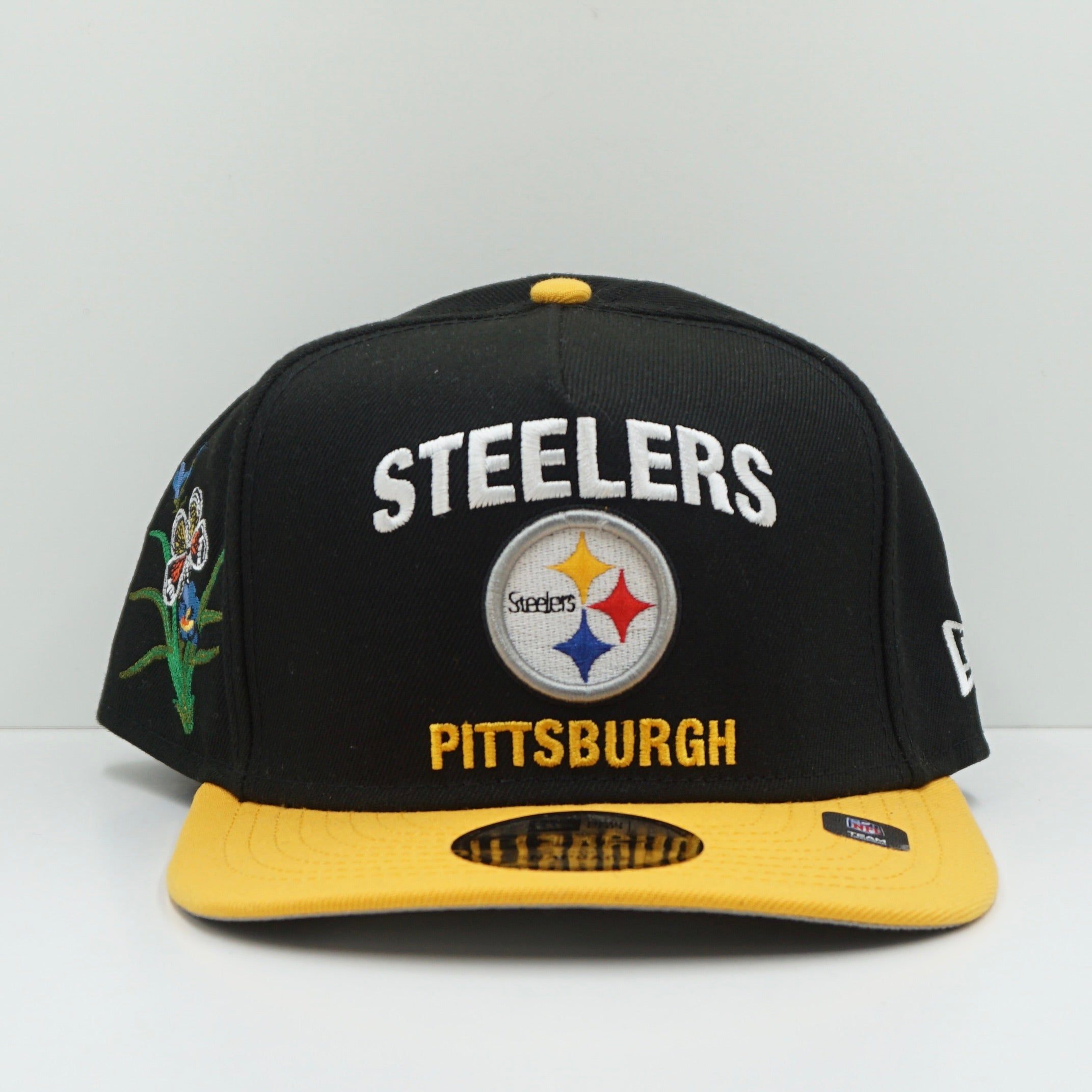 New Era A-Frame X FELT Pittsburgh Steelers Black Snapback Cap