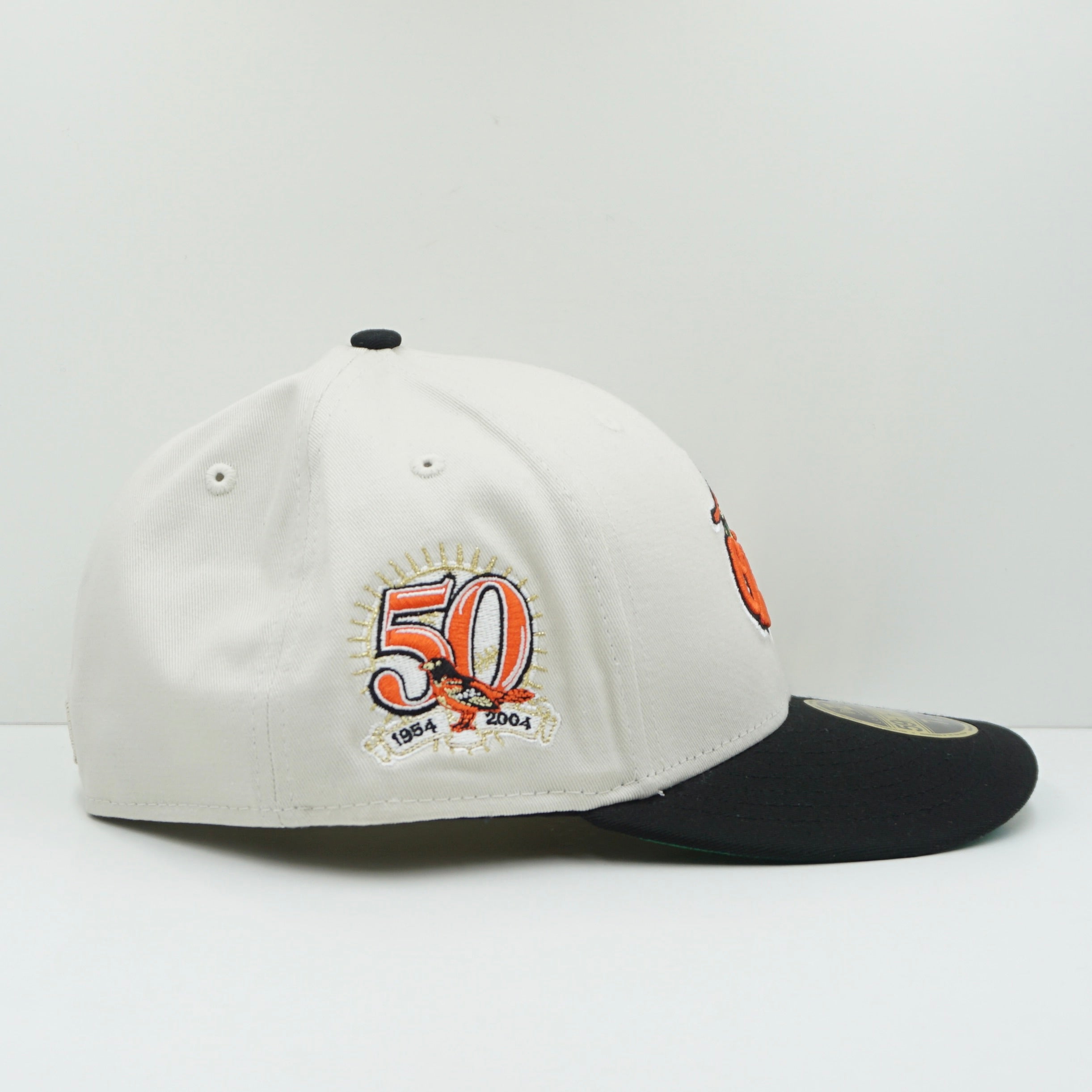 New Era MLB Low Profile Baltimore Orioles Beige Fitted Cap