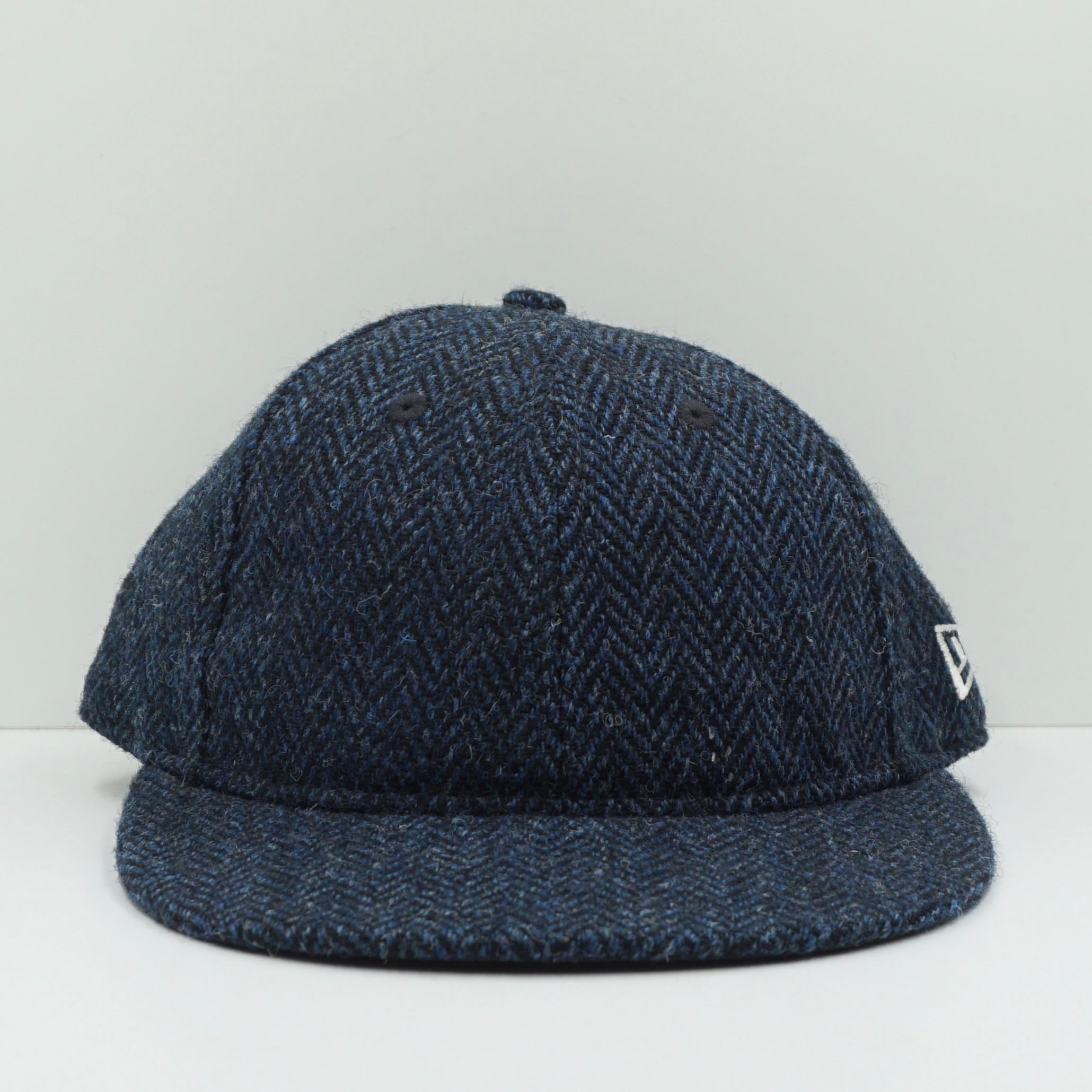 New Era Retro Crown Tweed Navy Fitted Cap