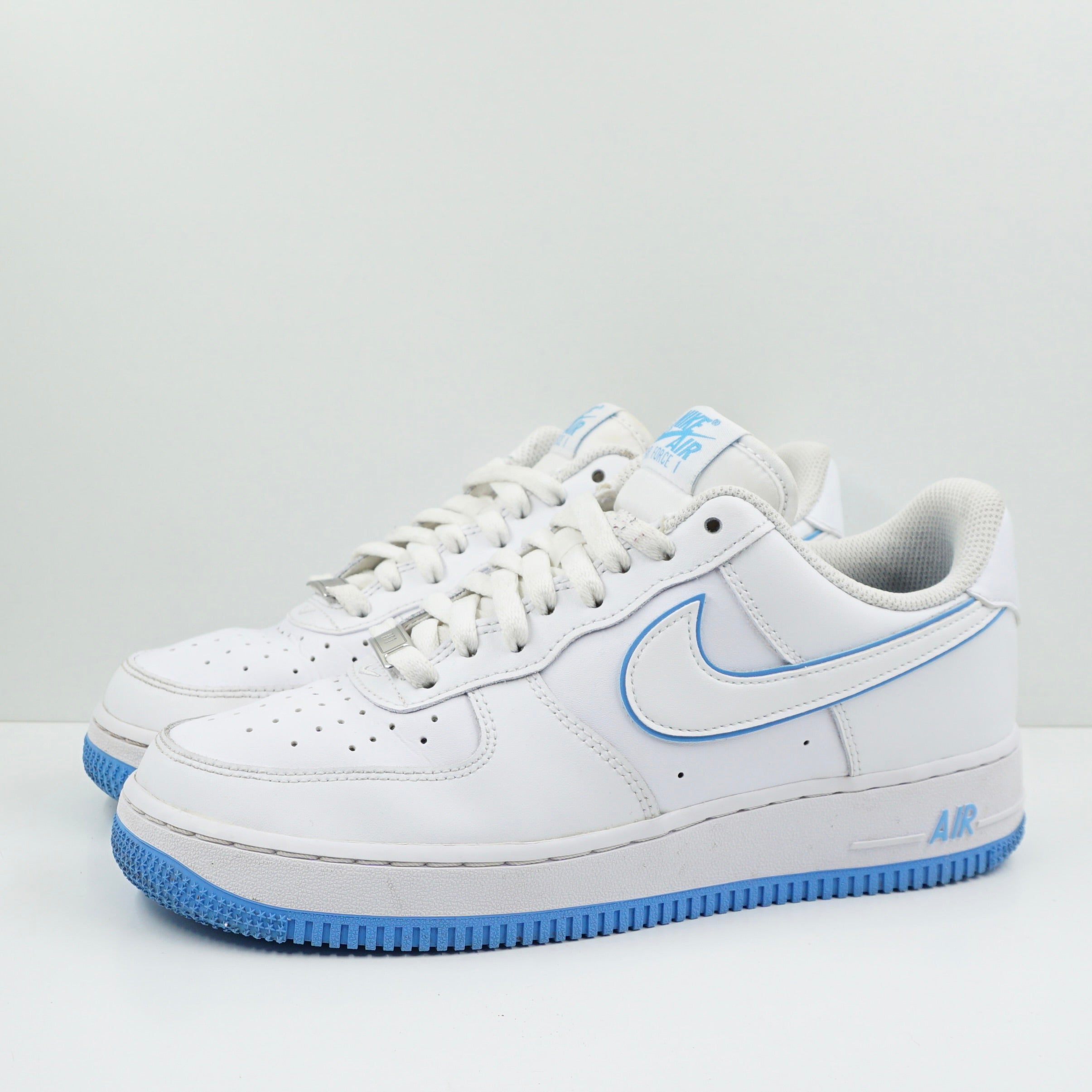 Nike Air Force '07 Low White University Blue Sole - Main Image