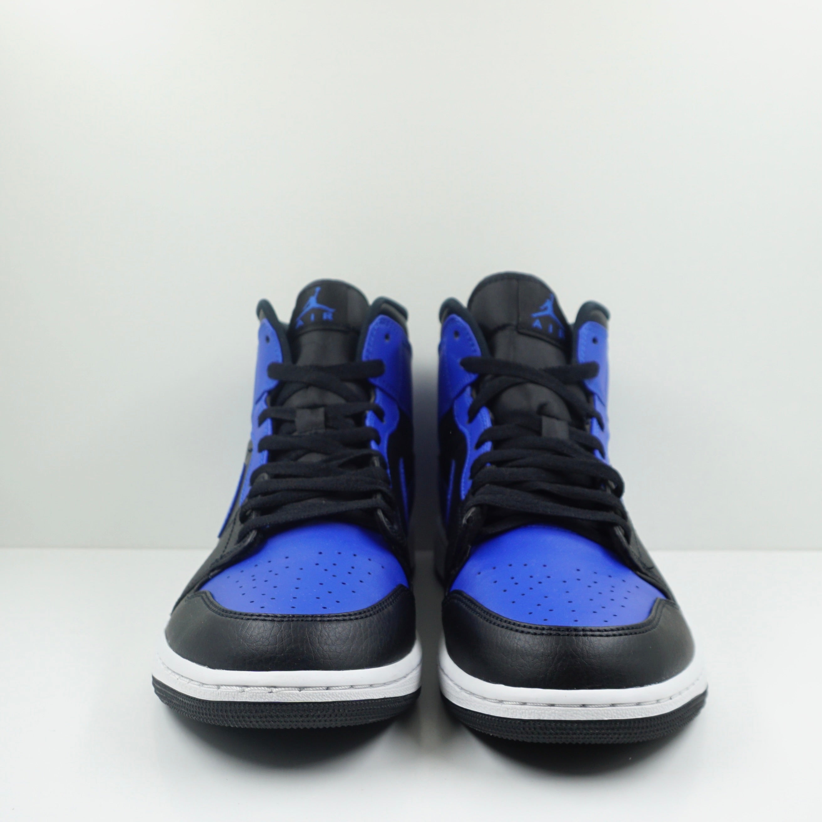 Jordan 1 Mid Hyper Royal Tumbled Leather