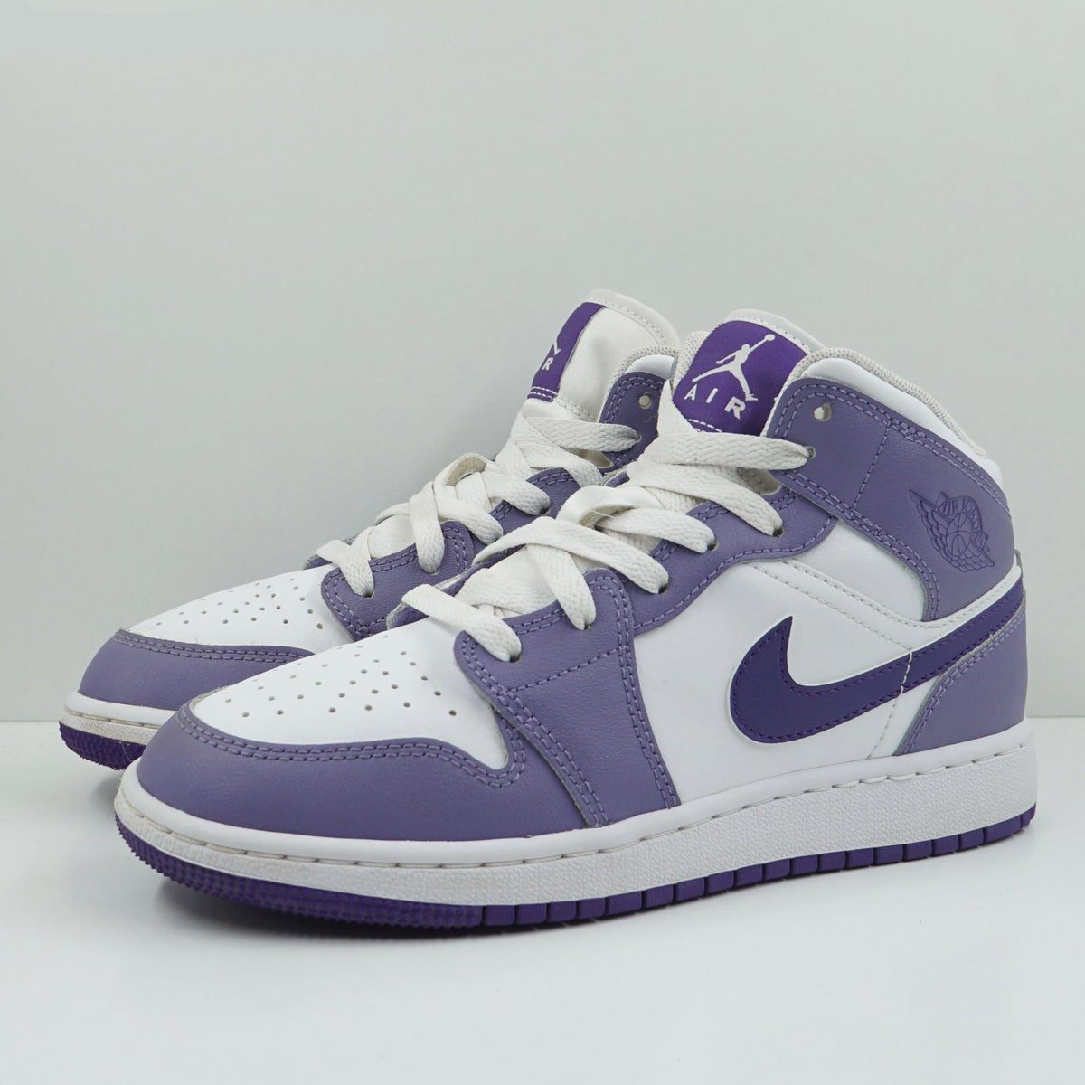 Jordan 1 Mid Dusty Amethyst White Court Purple (GS)
