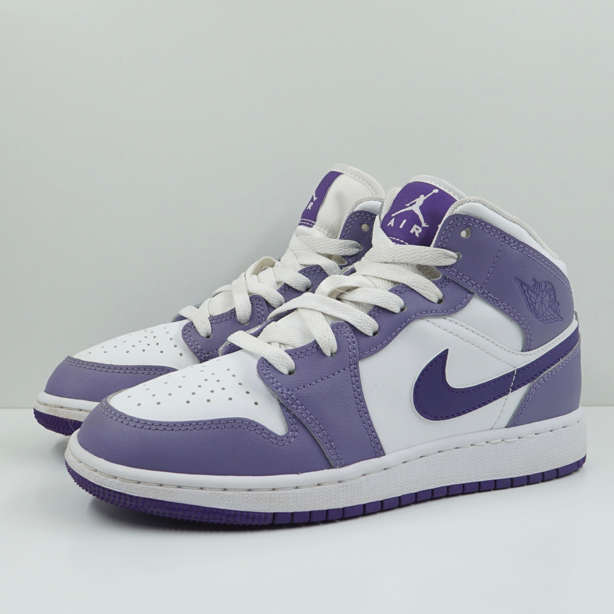 Jordan 1 Mid Dusty Amethyst White Court Purple (GS)