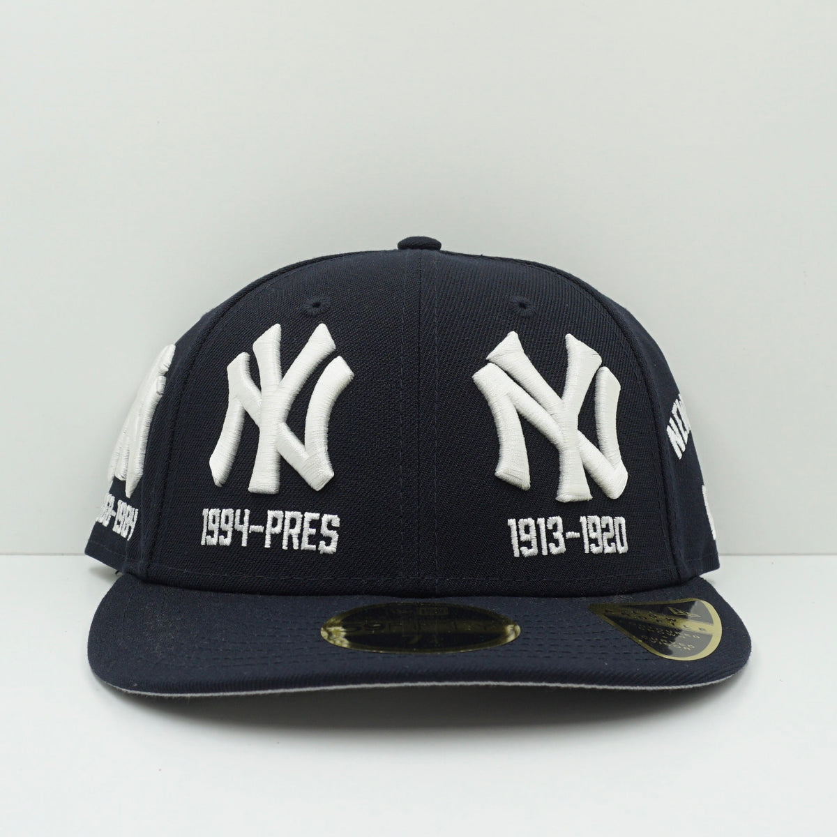 New Era New York Yankees Multi Logo Low Profile Navy Fitted Cap