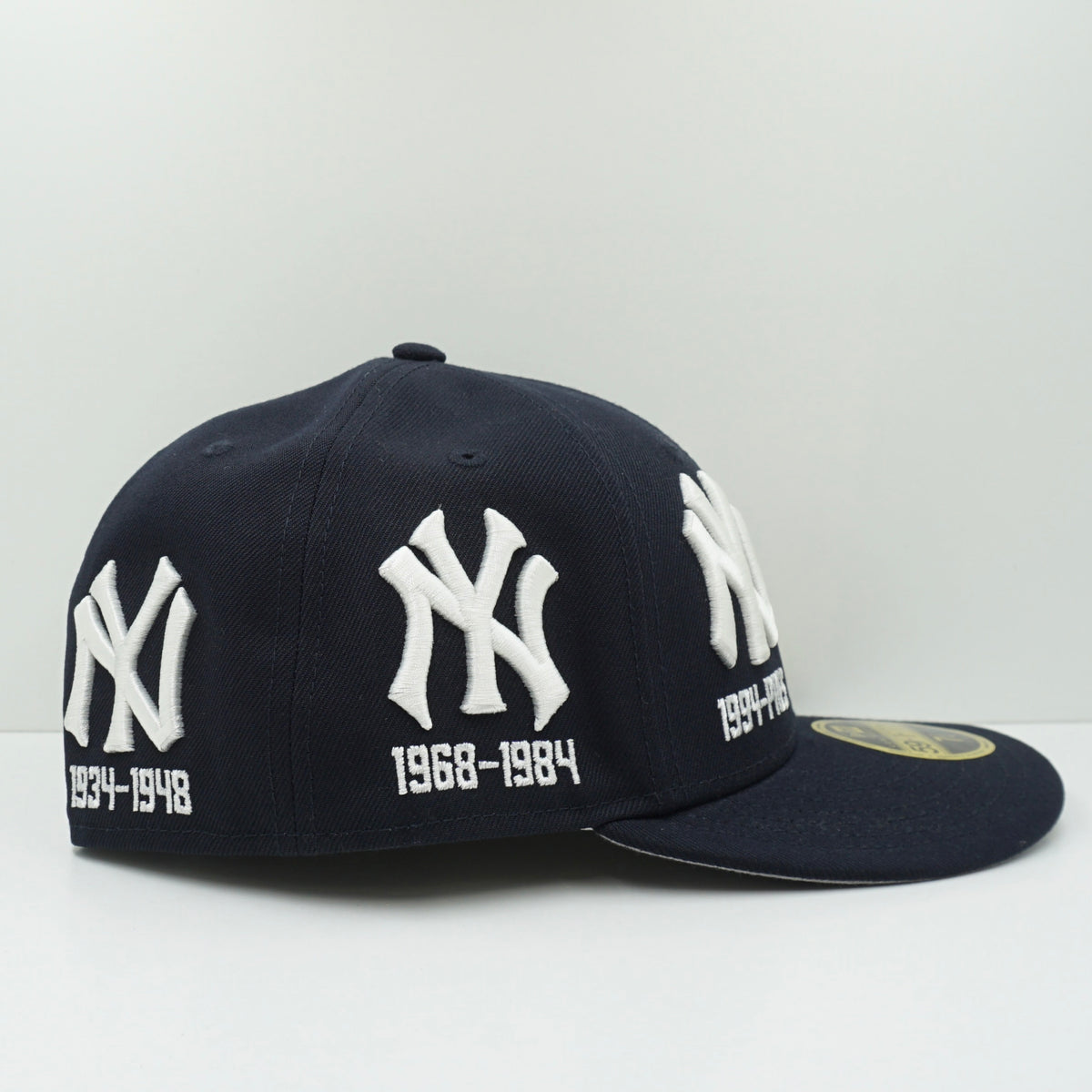 New Era New York Yankees Multi Logo Low Profile Navy Fitted Cap