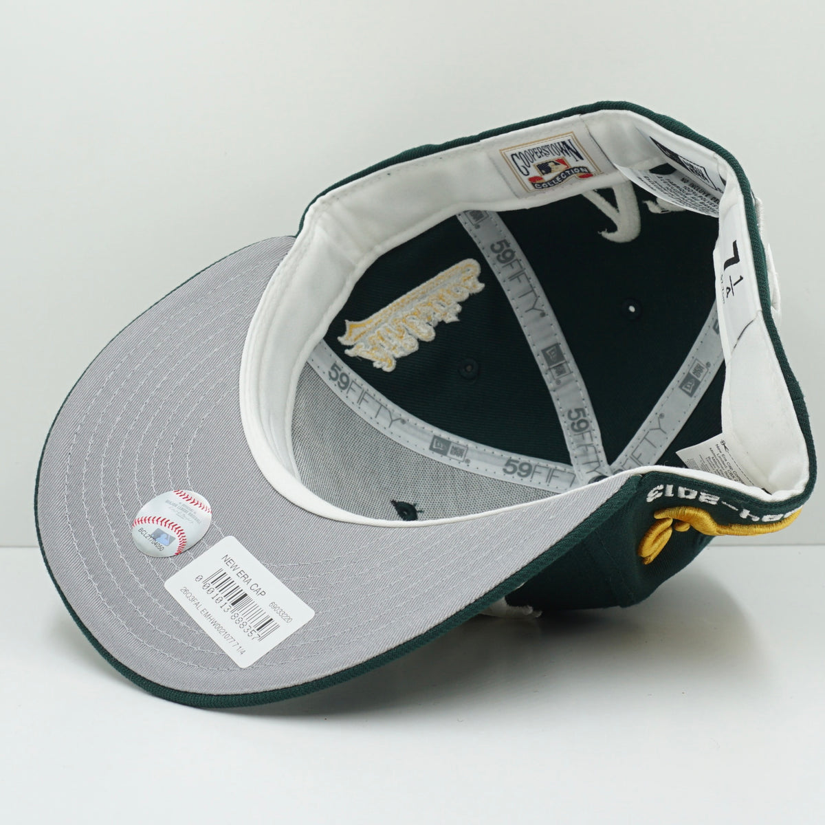 New Era Oakland Athletics Multi Logo Low Profile Green Fitted Cap