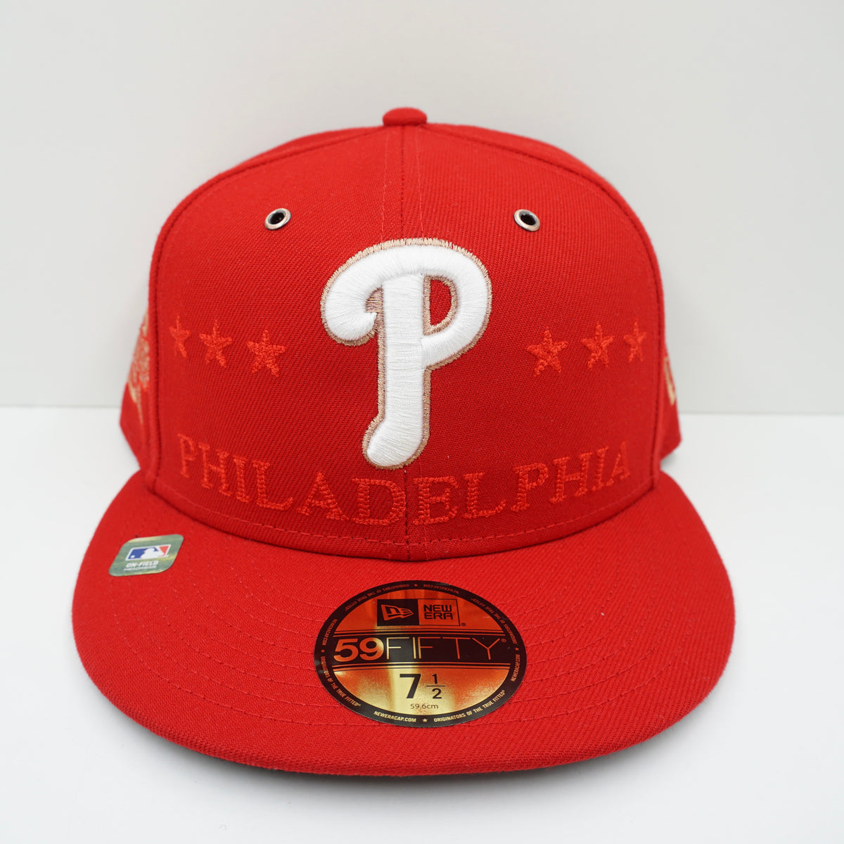 New Era Philadelphia Phillies On Field Red Stars Fitted Cap