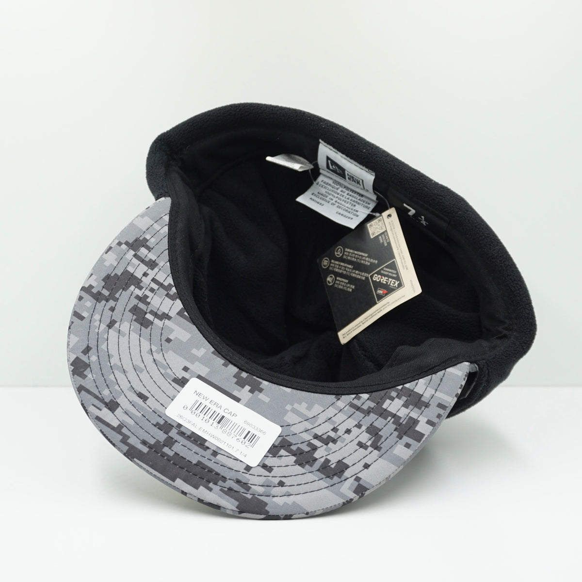 New Era Gore-Tex Grey Camo Dogear Winter Fitted Cap