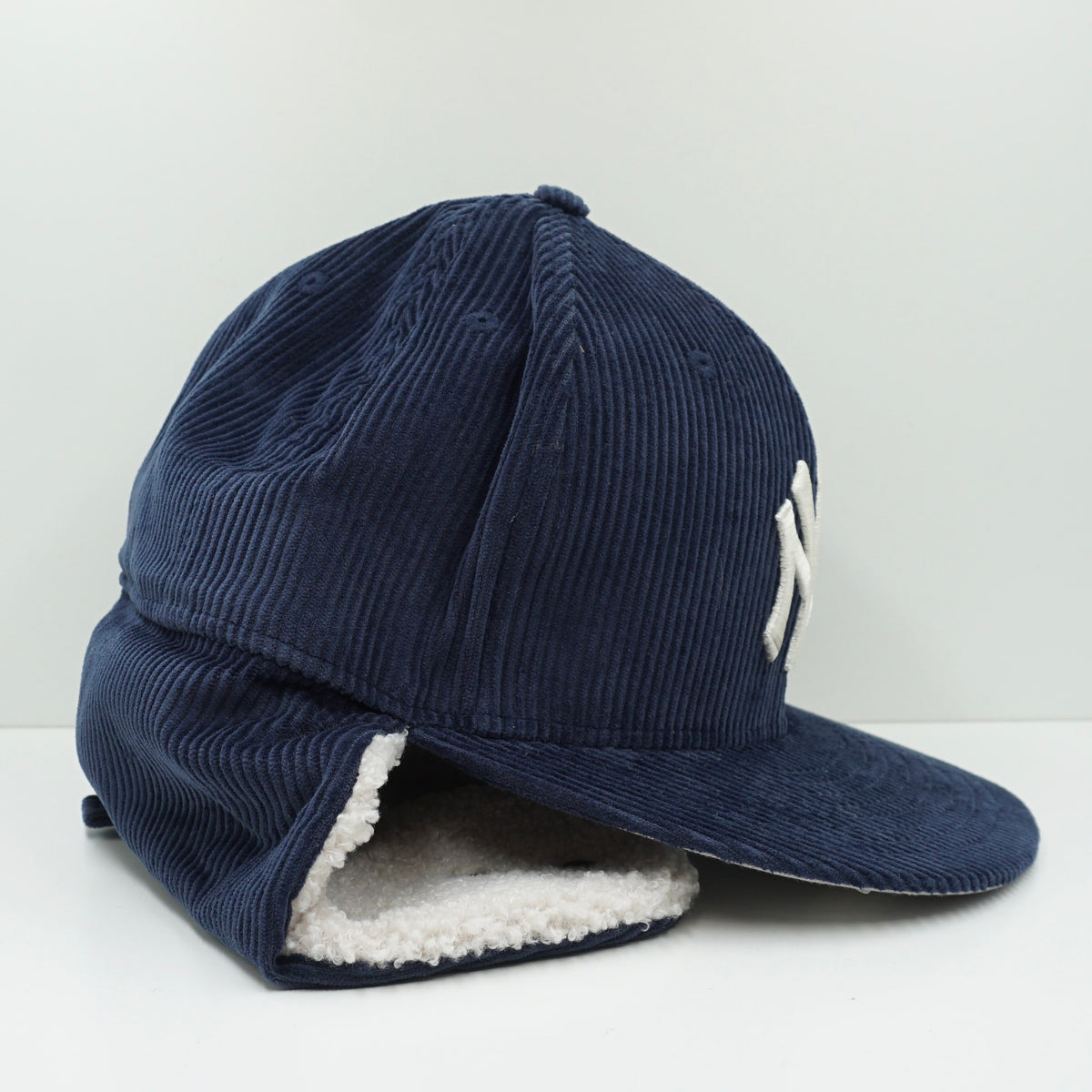 New Era New York Yankees Blue Corduroy Dogear Winter Fitted Cap