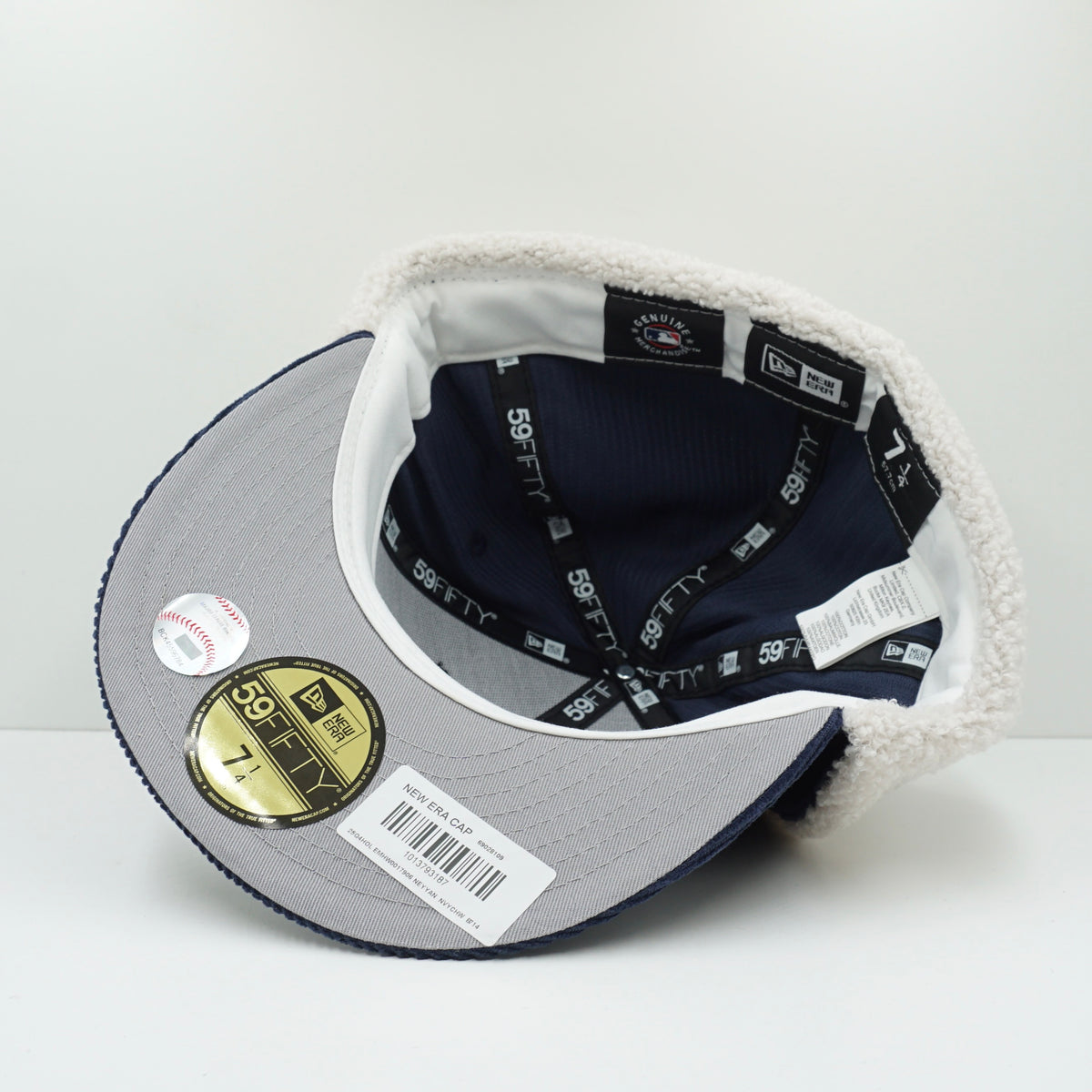 New Era New York Yankees Blue Corduroy Dogear Winter Fitted Cap