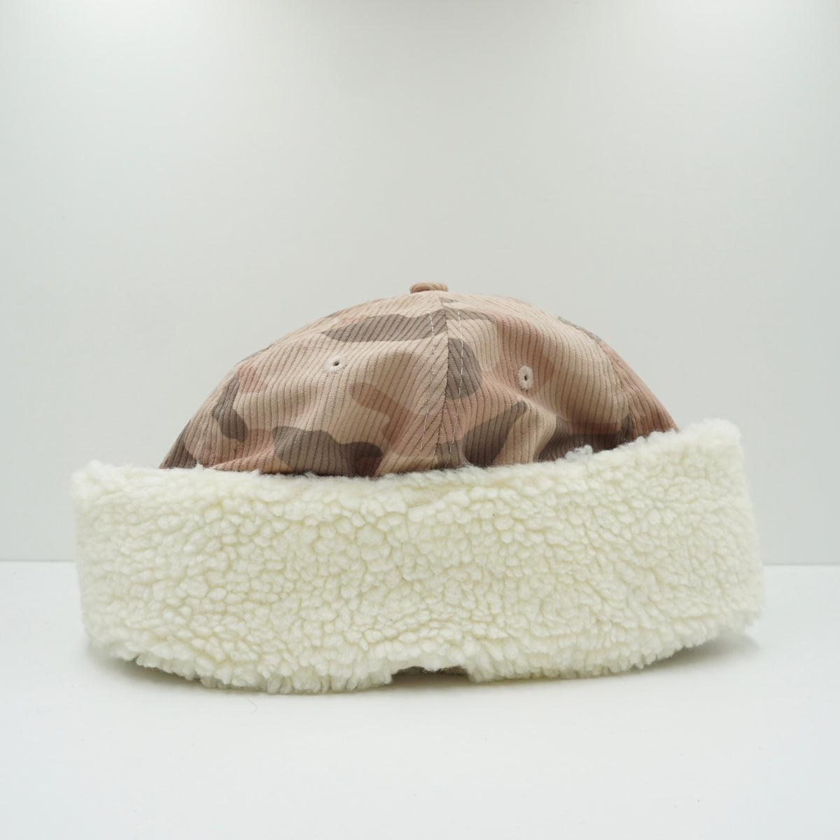 New Era Los Angeles Dodgers Beige Camo Corduroy Winter Fitted Cap