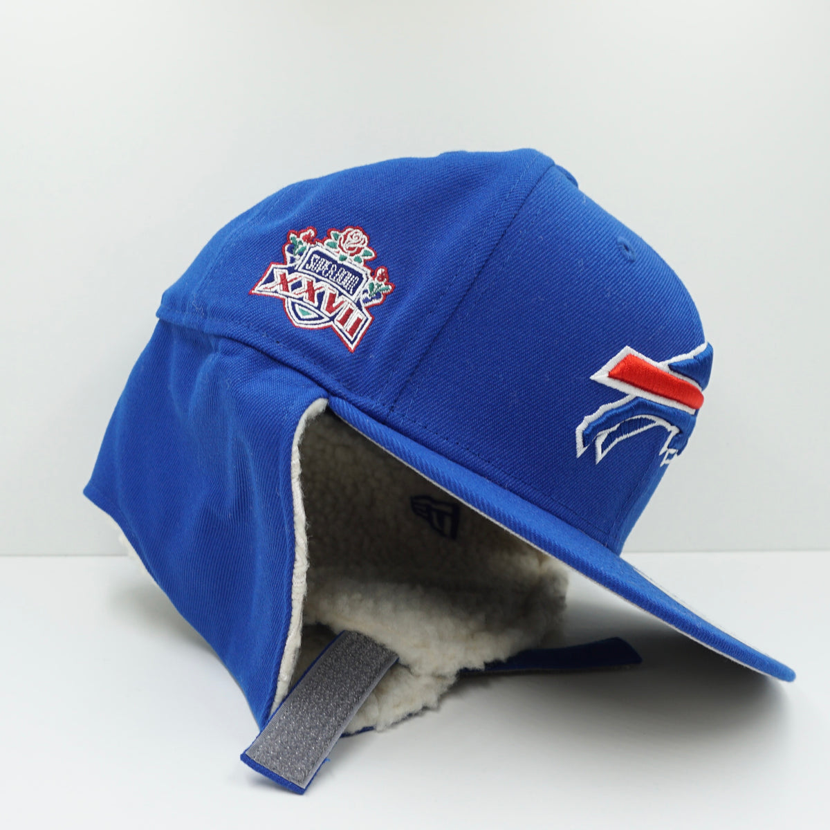 New Era Buffalo Bills Super Bowl Blue Dogear Winter Fitted Cap