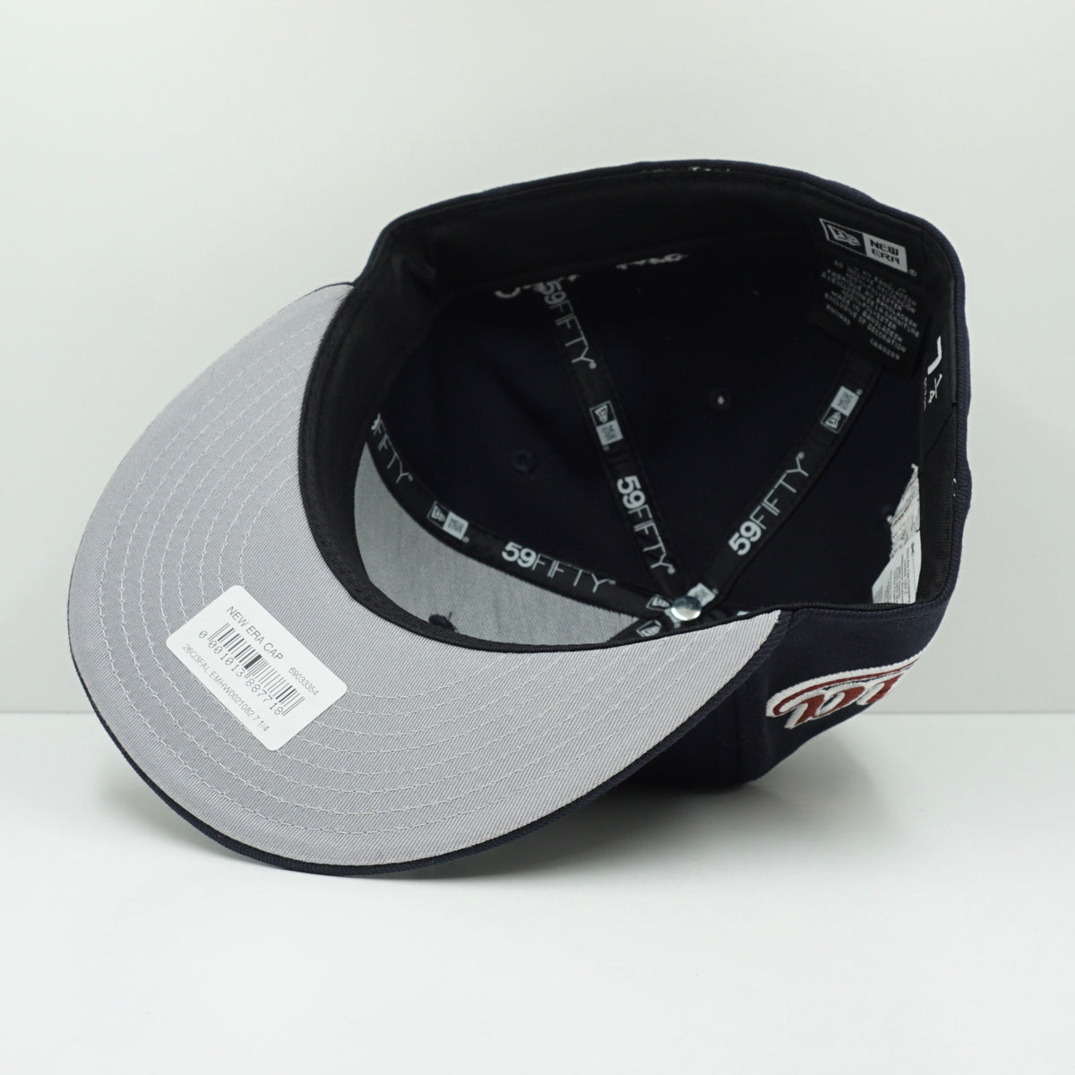 New Era Heritage Script Navy Fitted Cap