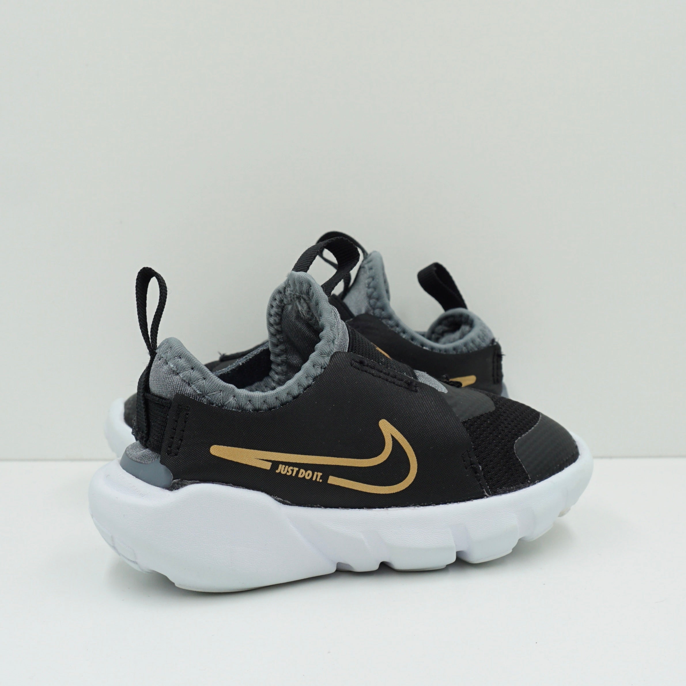 Nike Flex Runner 2 Black Metallic Gold Toddler