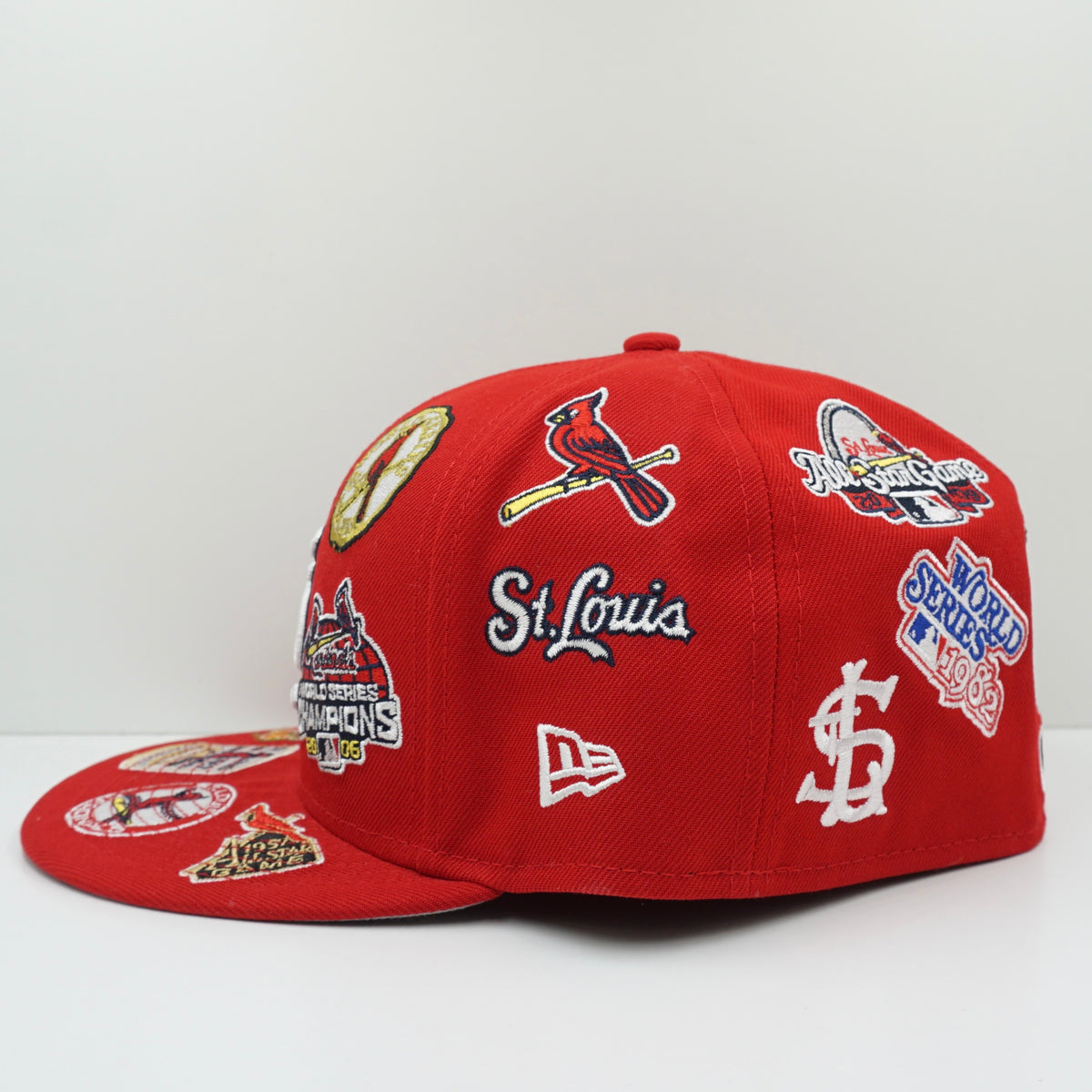 New Era St Louis Cardinals Multi Patch Red Fitted Cap