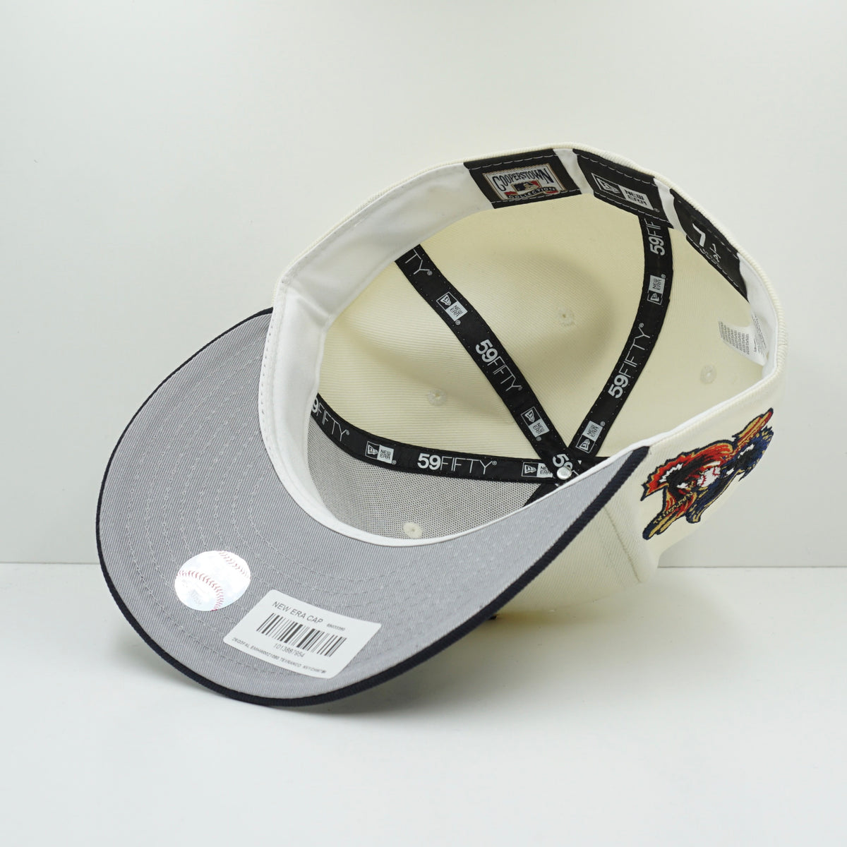New Era Texas Rangers Cream Navy Gold Fitted Cap