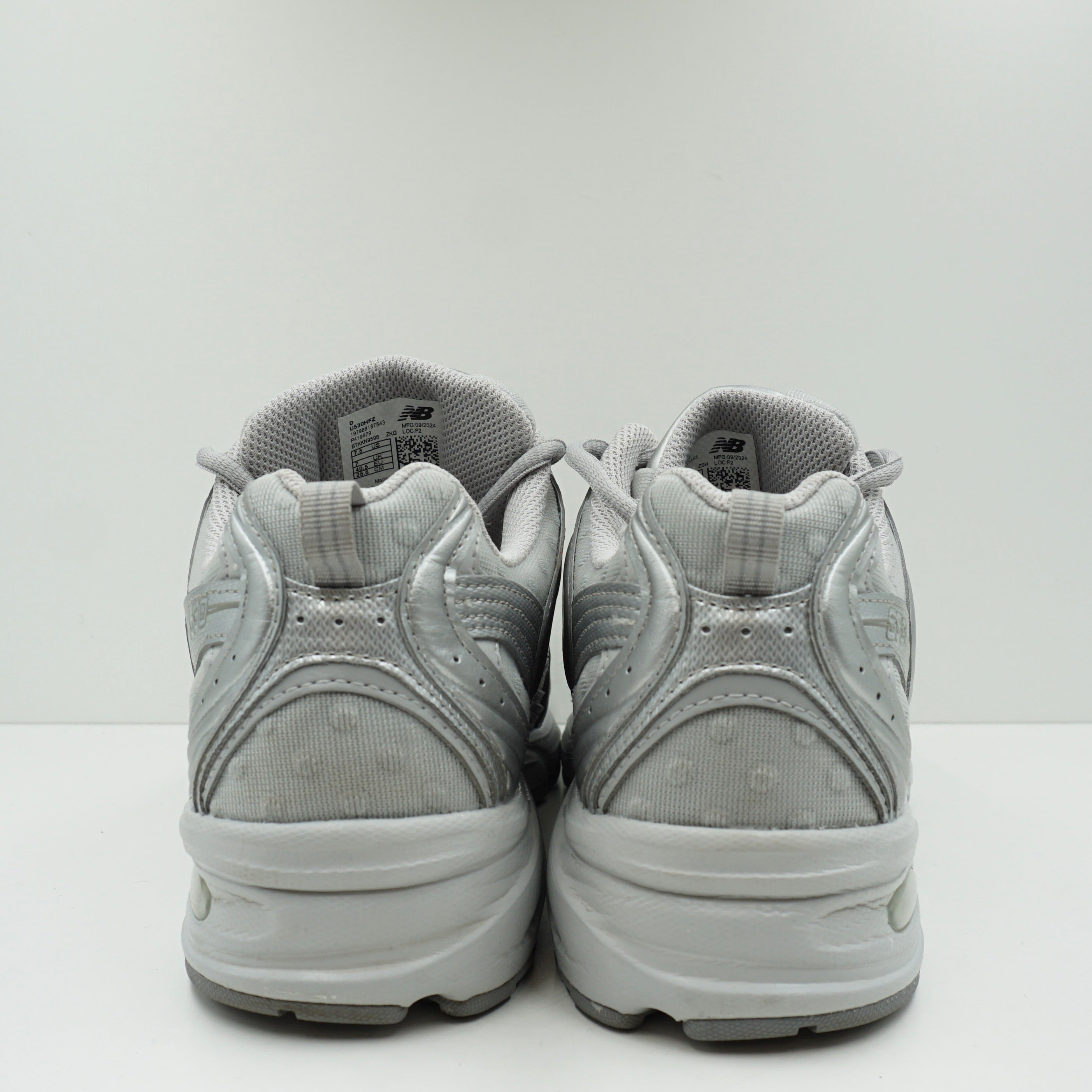 New Balance 530 Silver Metallic Raincloud Polka Dots