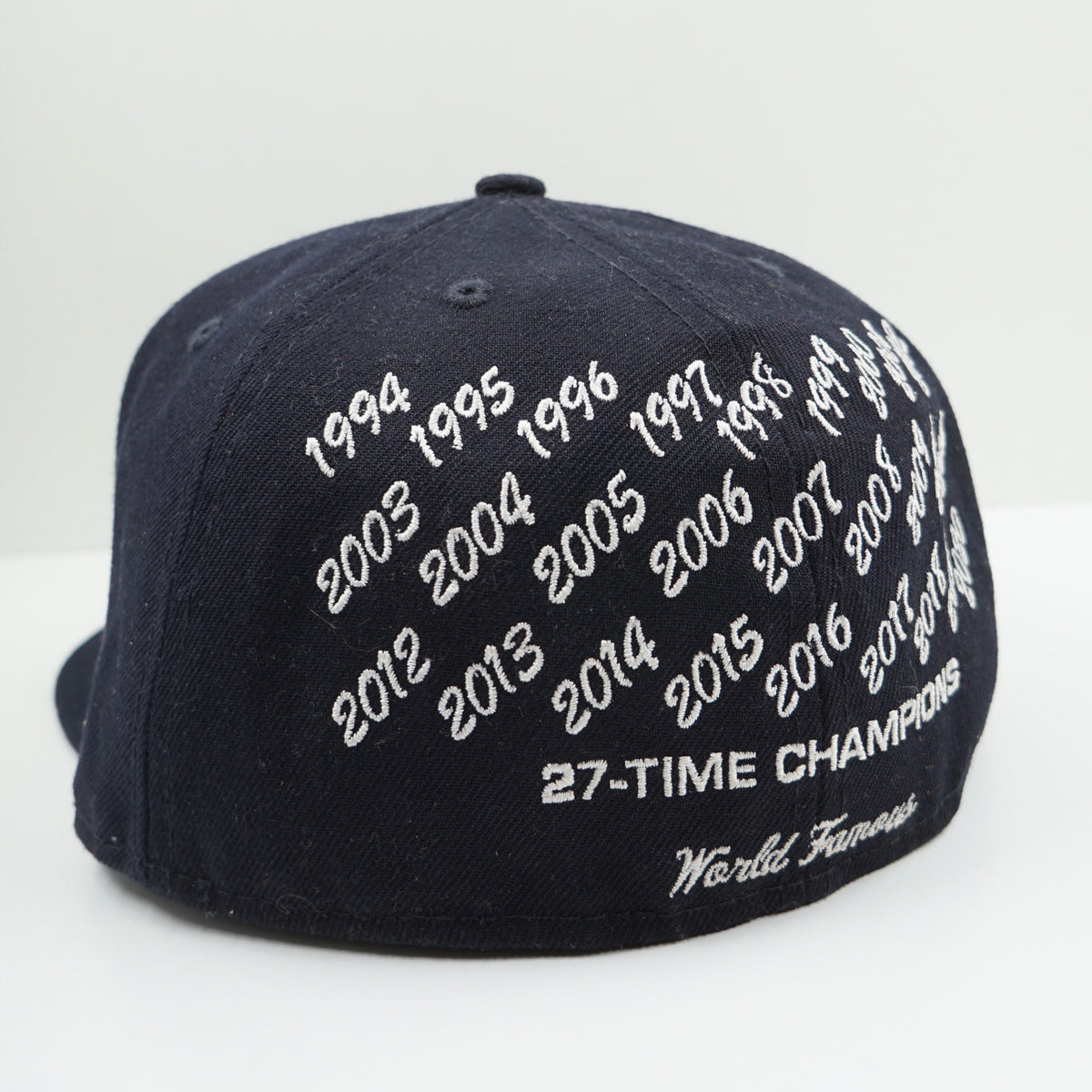 Supreme SS25 Champions Box Logo New Era Navy Fitted Cap