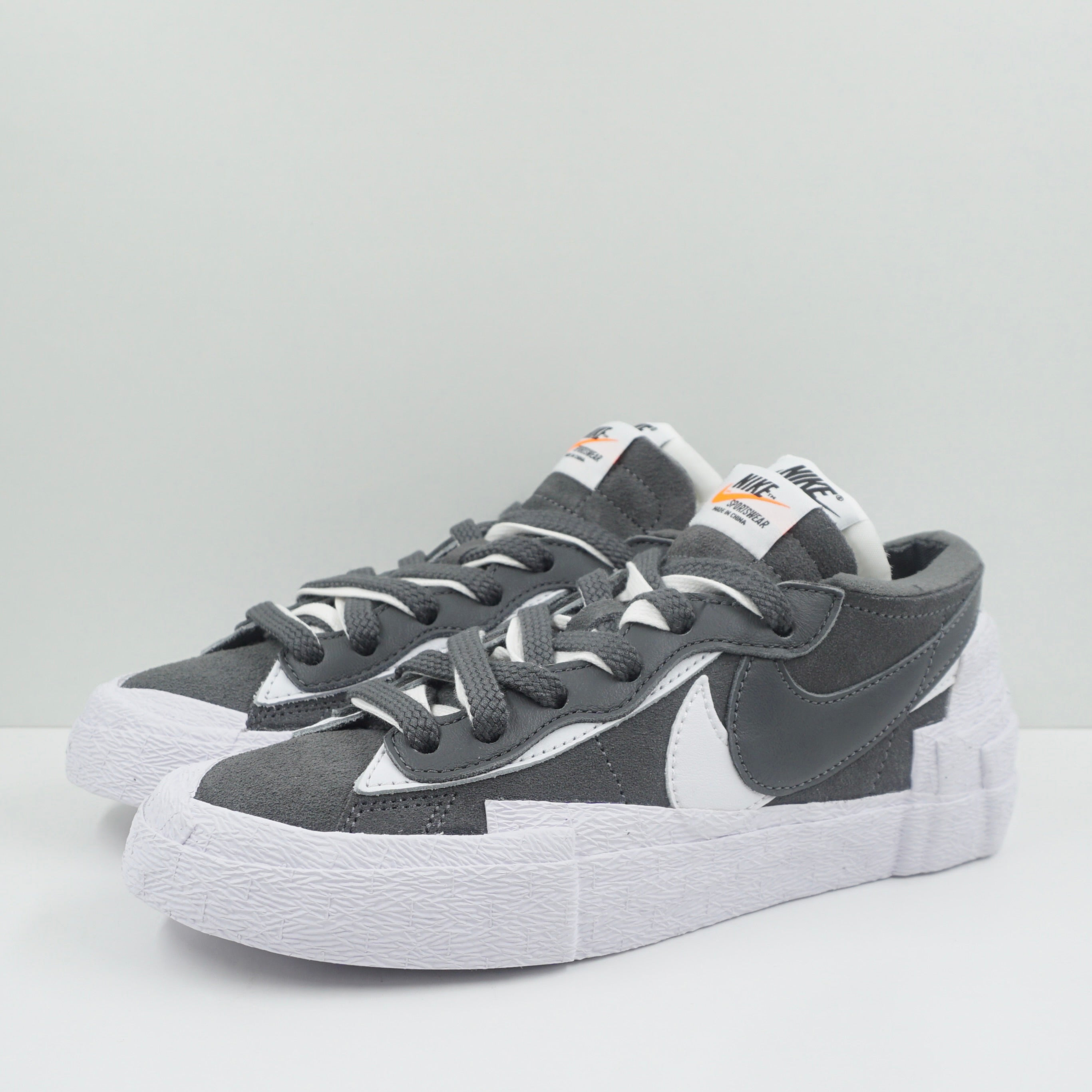 sacai blazer low iron gray