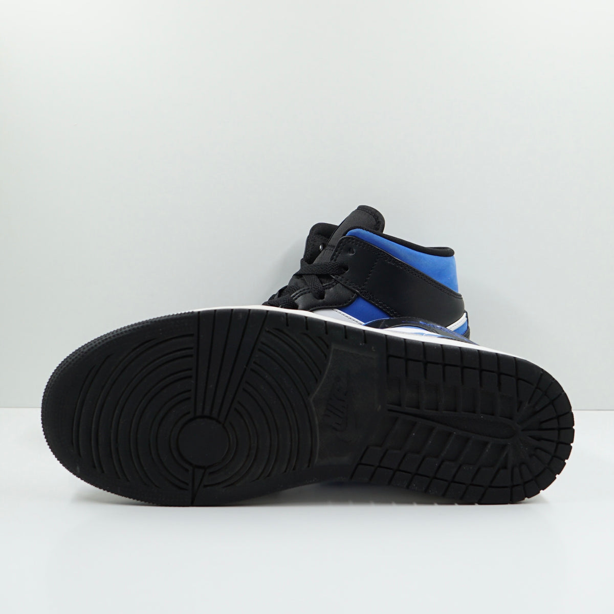 Jordan 1 Mid White Black Racer Blue