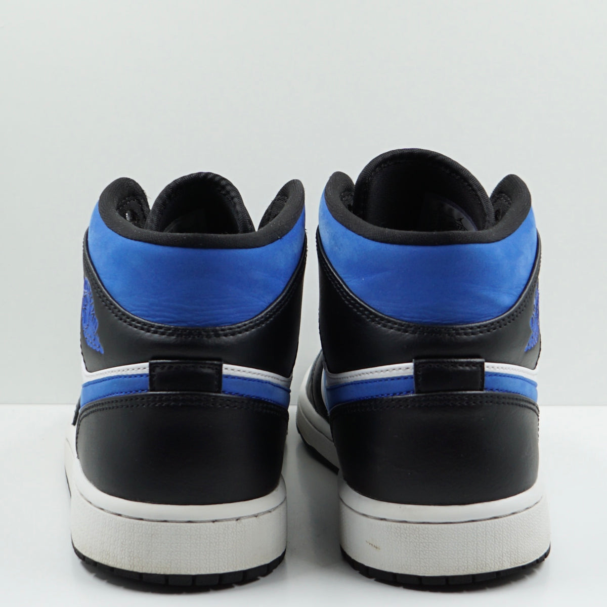 Jordan 1 Mid White Black Racer Blue