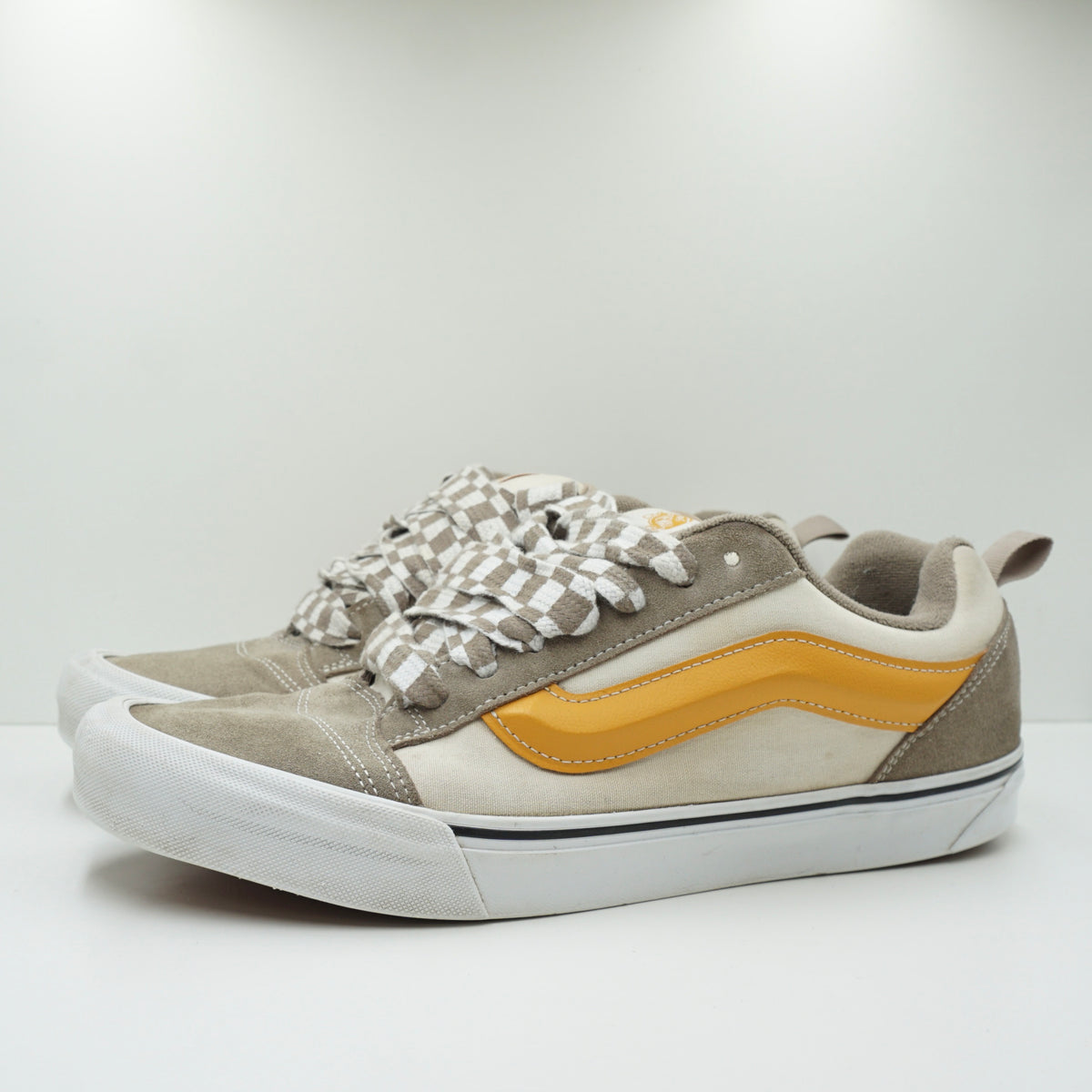 Vans Knu Mega Check Grey Marshmallow