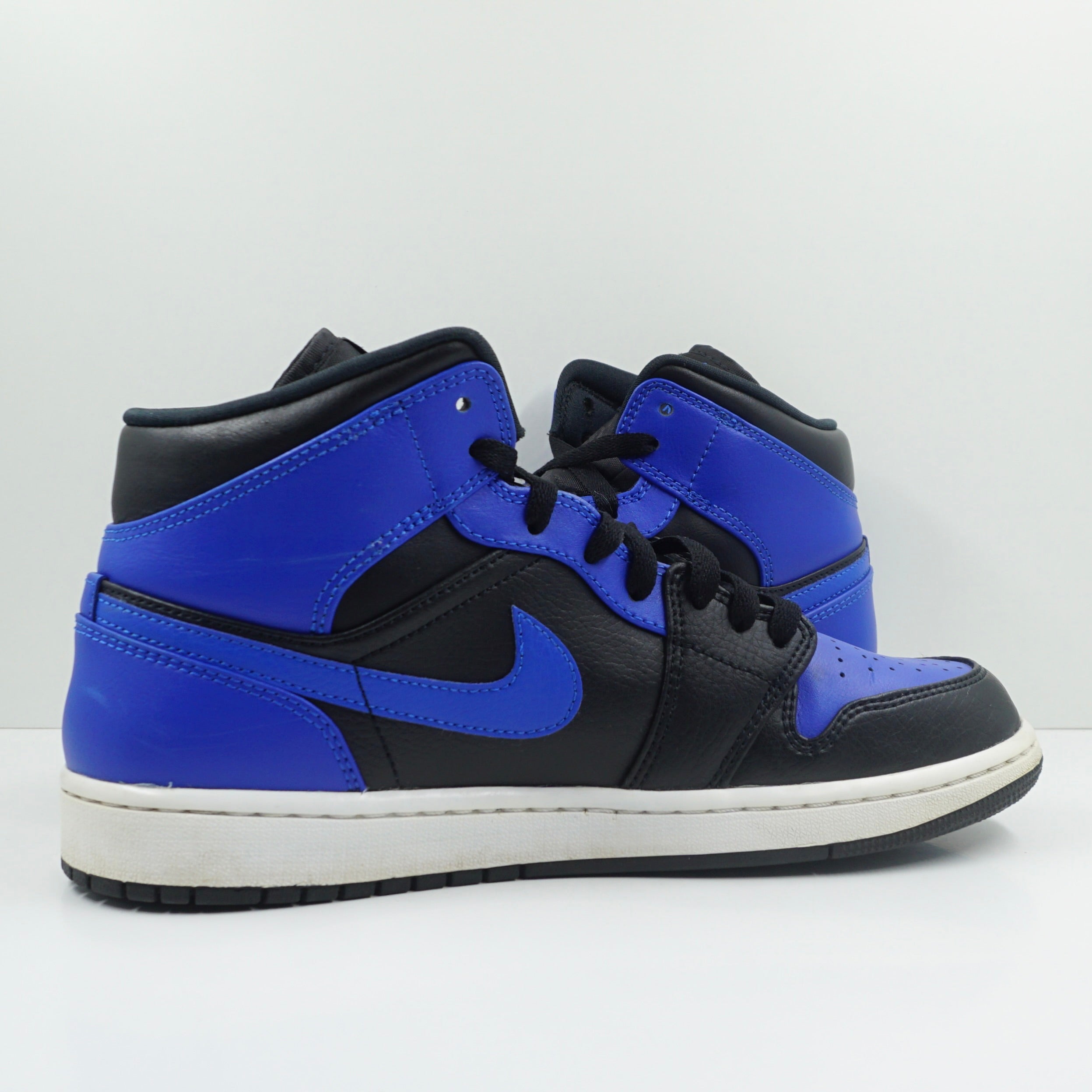 Jordan 1 Mid Hyper Royal Tumbled Leather