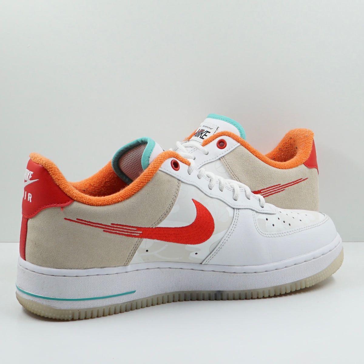 Nike Air Force 1 Low '07 PRM Just Do It White Red Teal