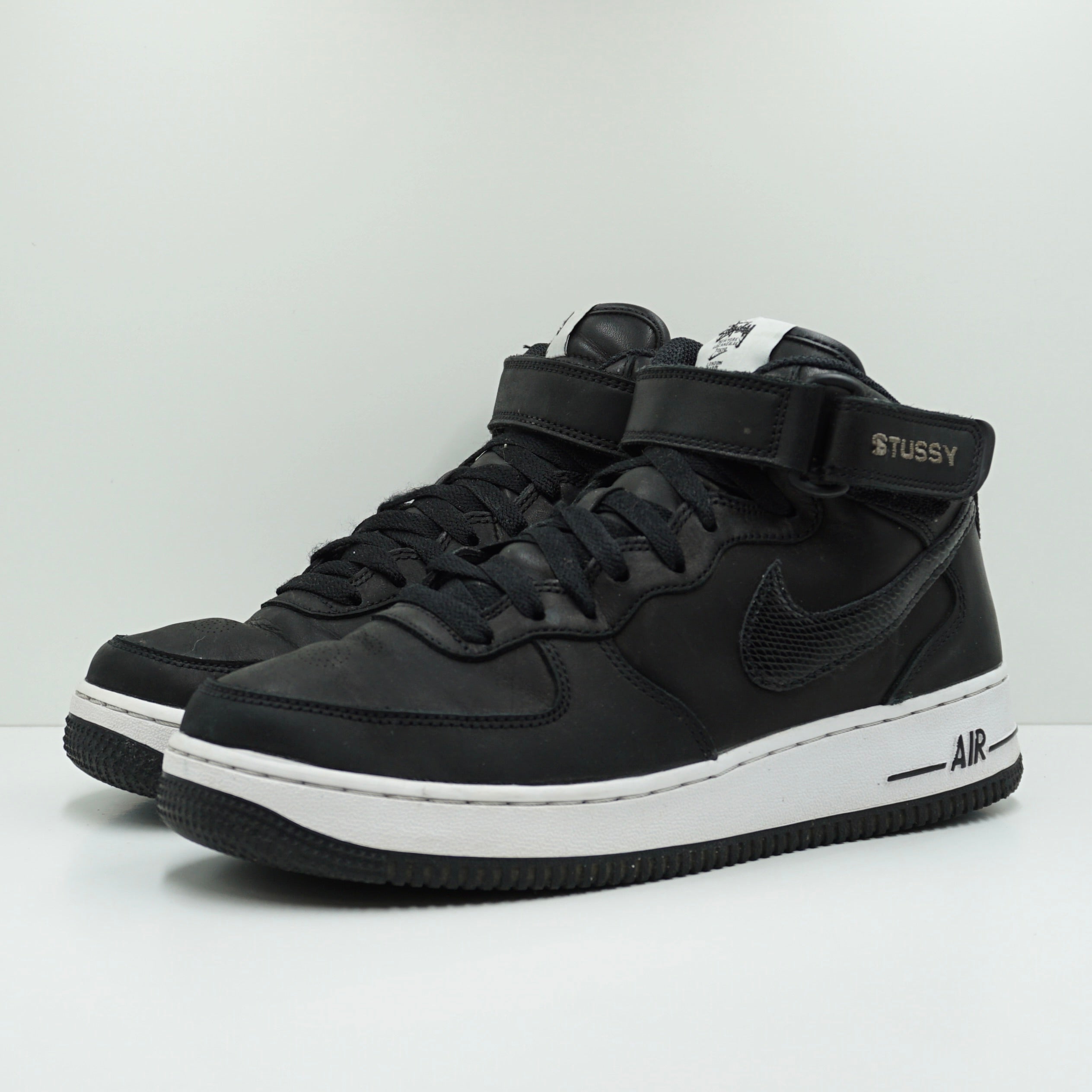 Nike Air Force 1 Mid Stussy Black White