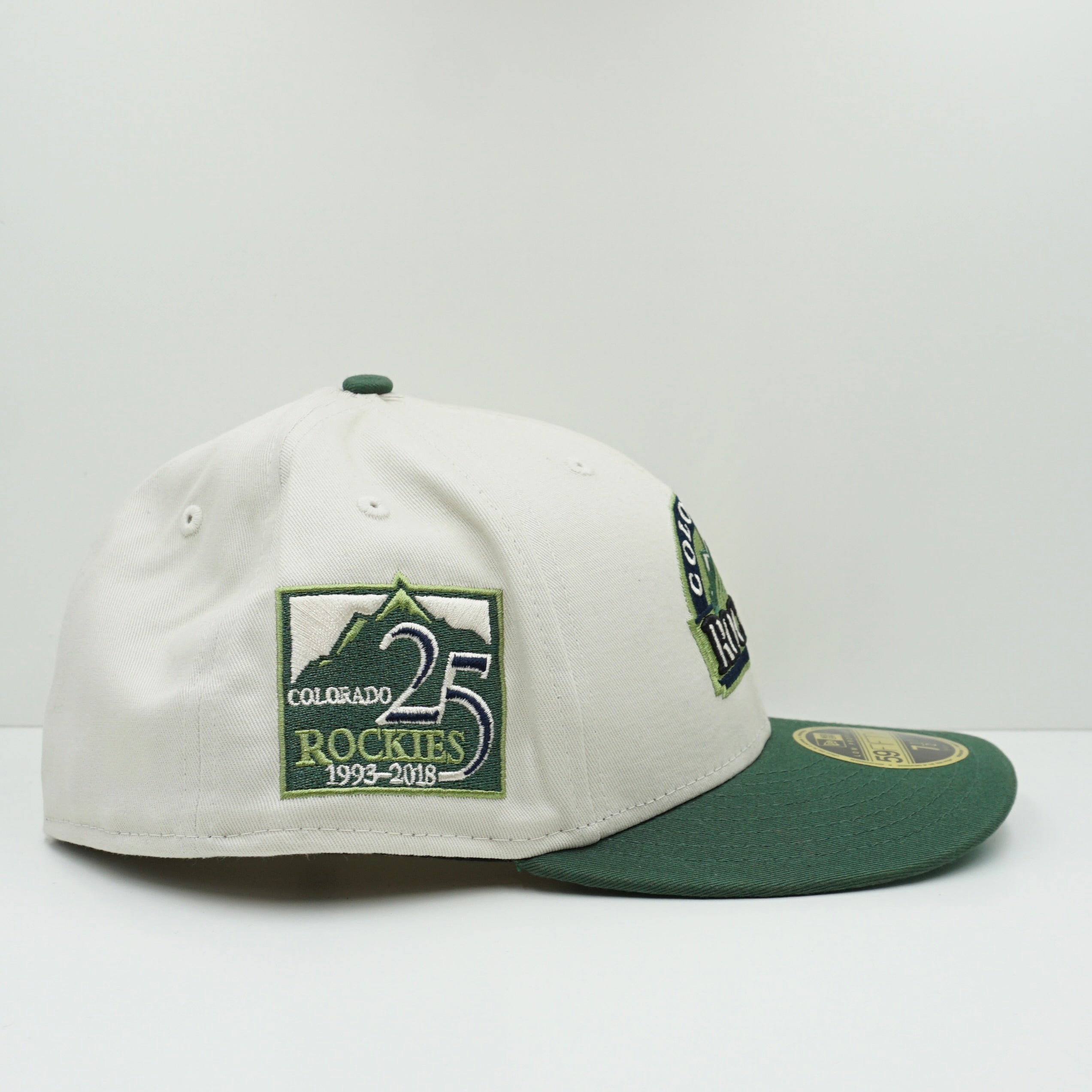 New Era Colorado Rockies Beige Green Low Profile Fitted Cap