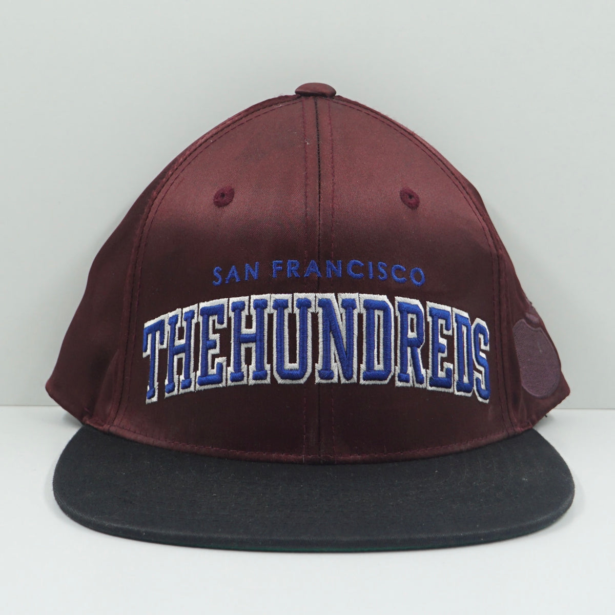 The Hundreds San Francisco Satin Burgundy Snapback Cap