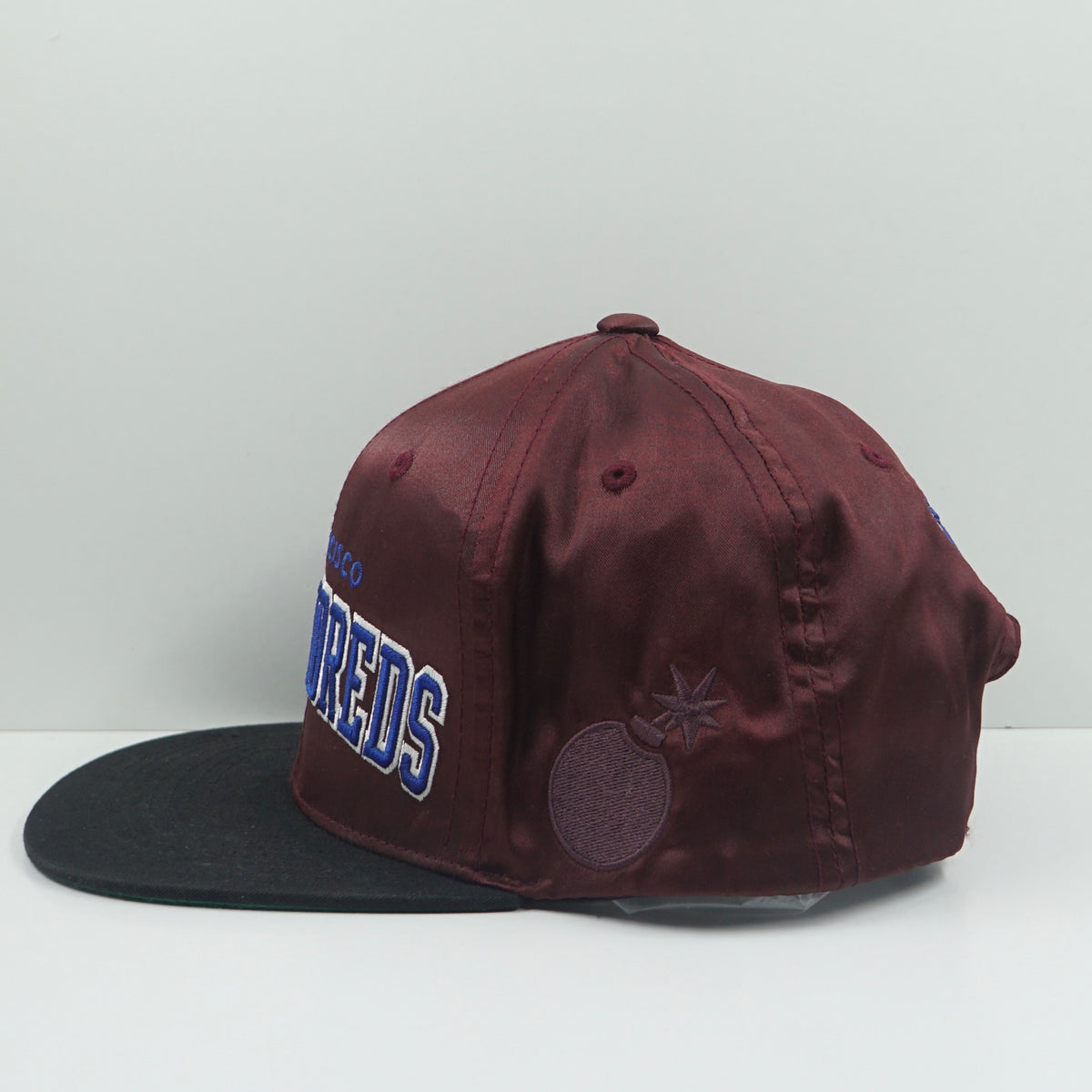 The Hundreds San Francisco Satin Burgundy Snapback Cap
