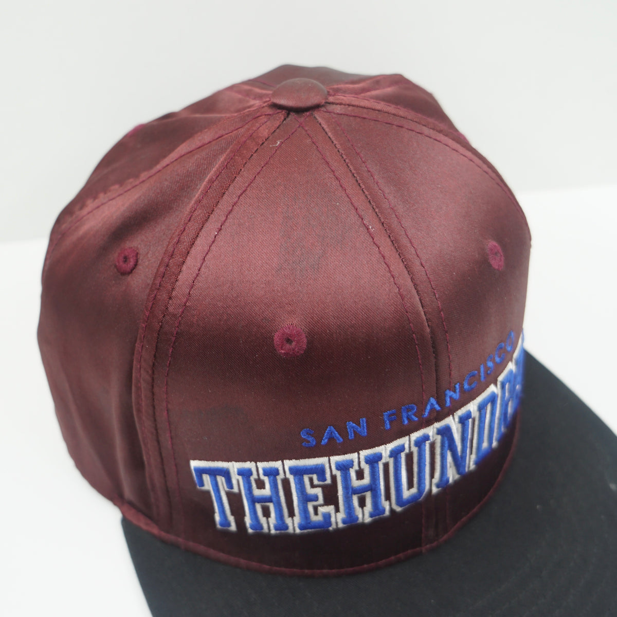 The Hundreds San Francisco Satin Burgundy Snapback Cap