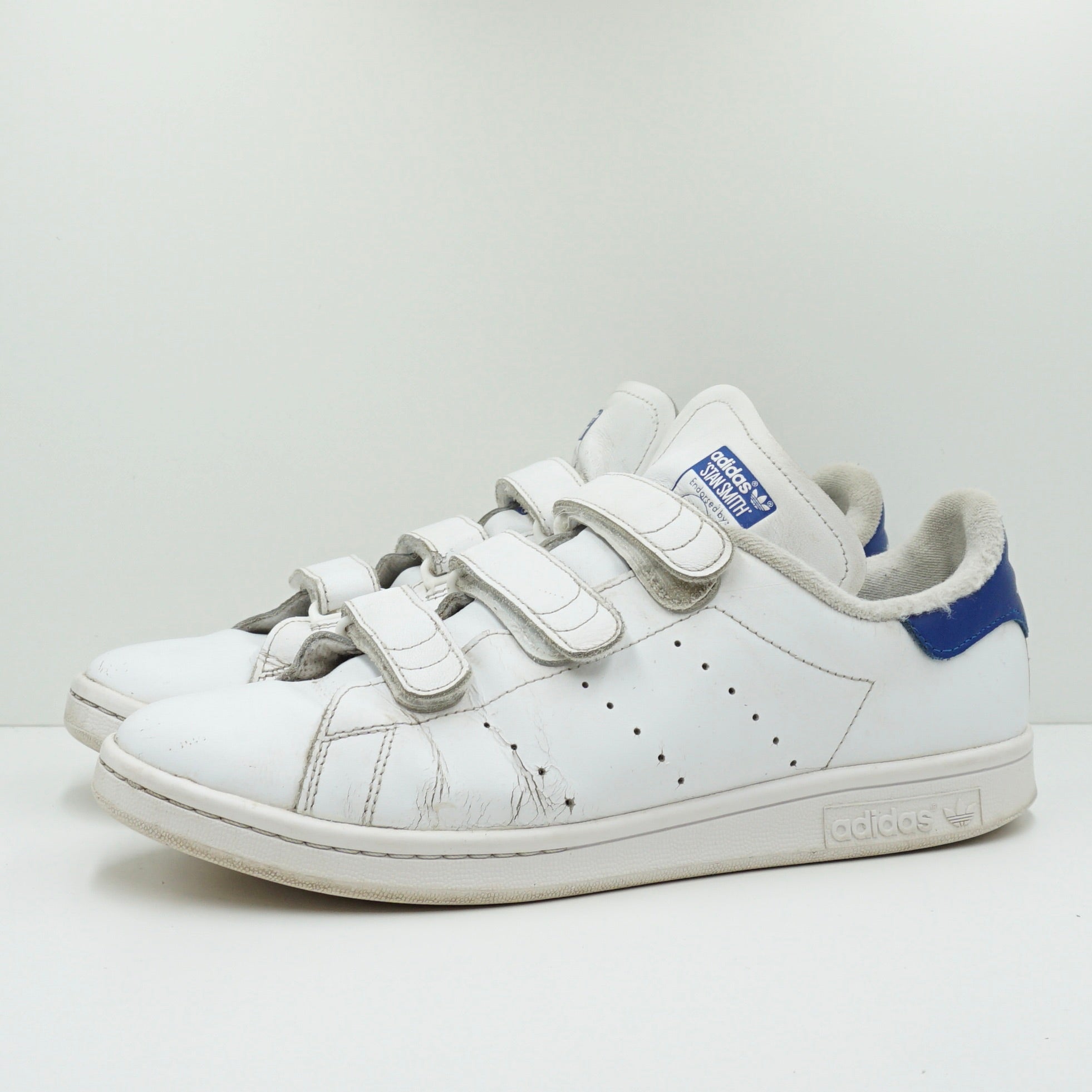 Adidas Stan Smith Velcro Cloud White Collegiate Royal