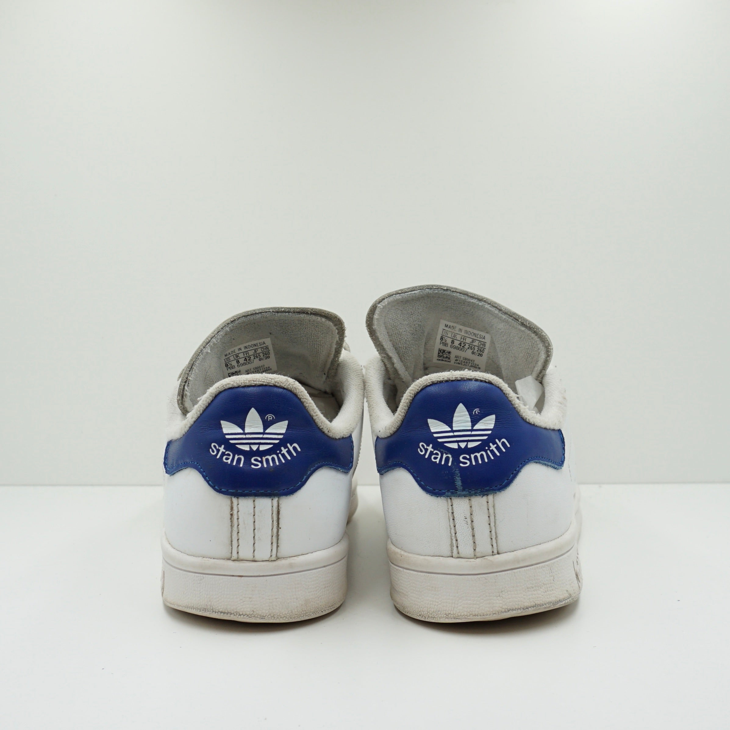 Adidas Stan Smith Velcro Cloud White Collegiate Royal