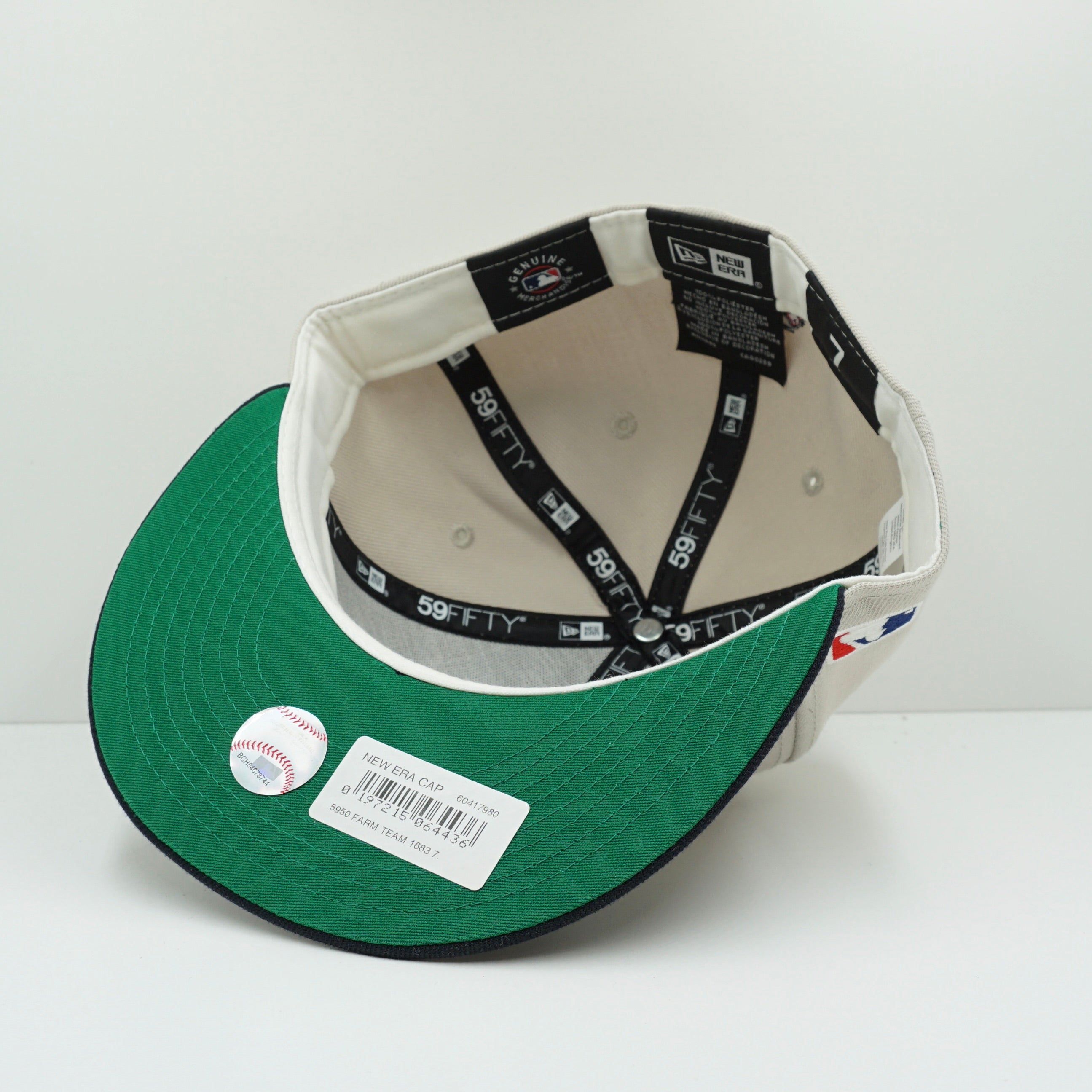 New Era Atlanta Braves Farm Team Stone Throwback Fitted Cap