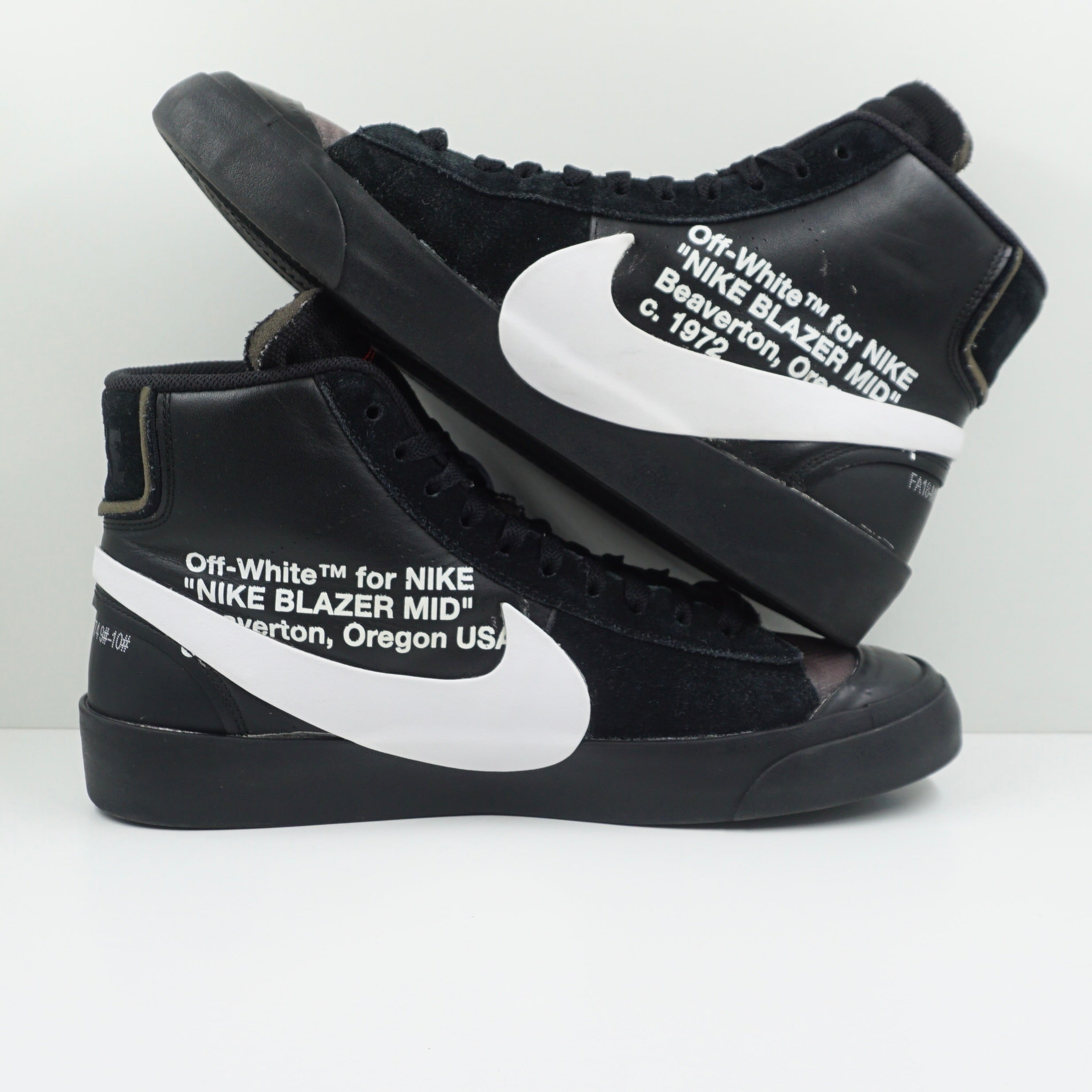 blazer mid black off white