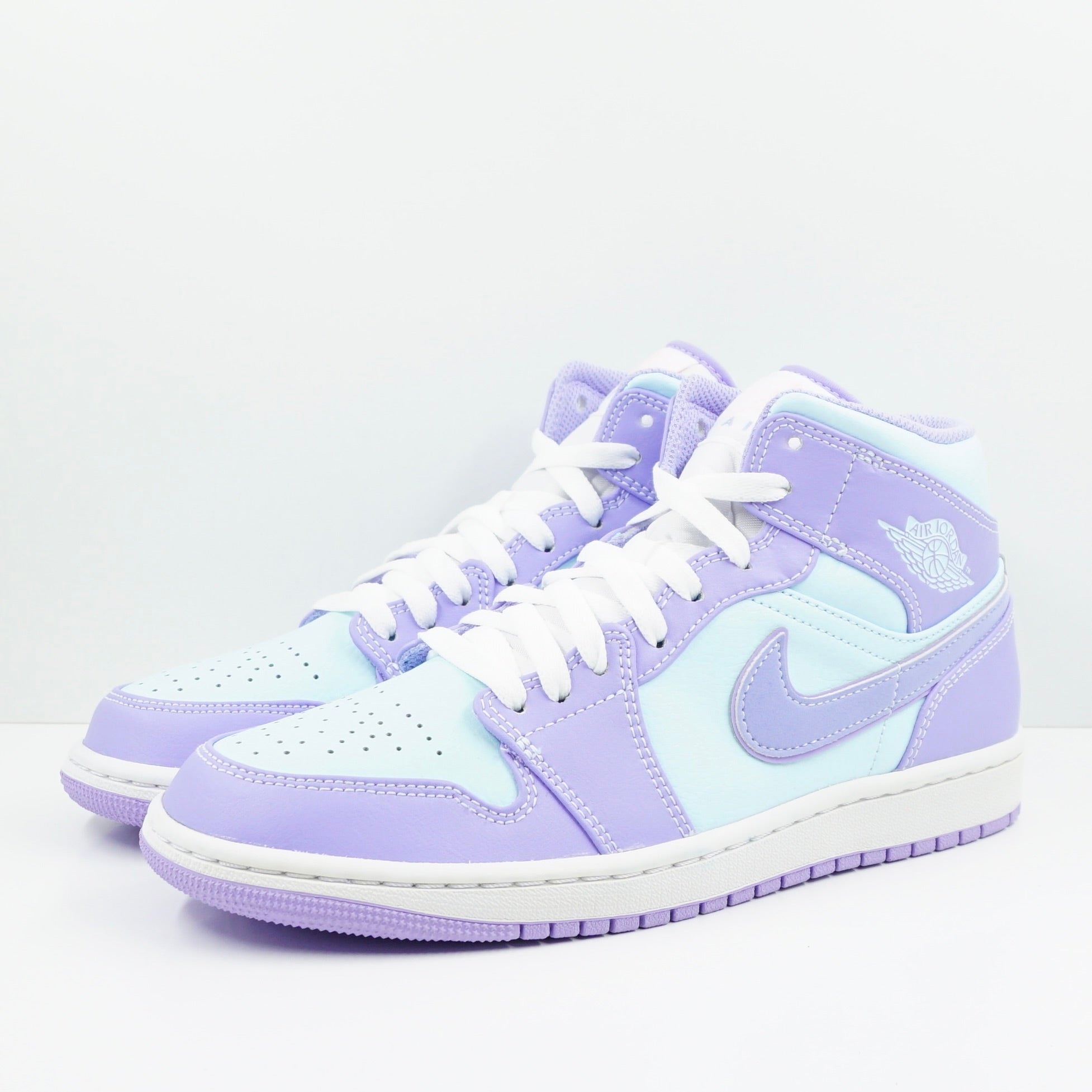 Jordan 1 Mid Purple Aqua
