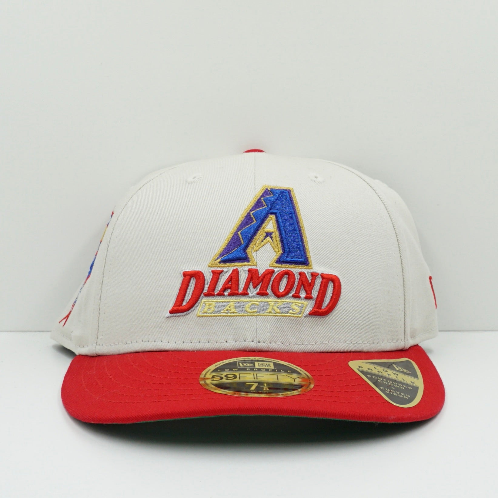 New Era Cooperstown Arizona Diamondbacks Beige Red Low Profile Fitted Cap