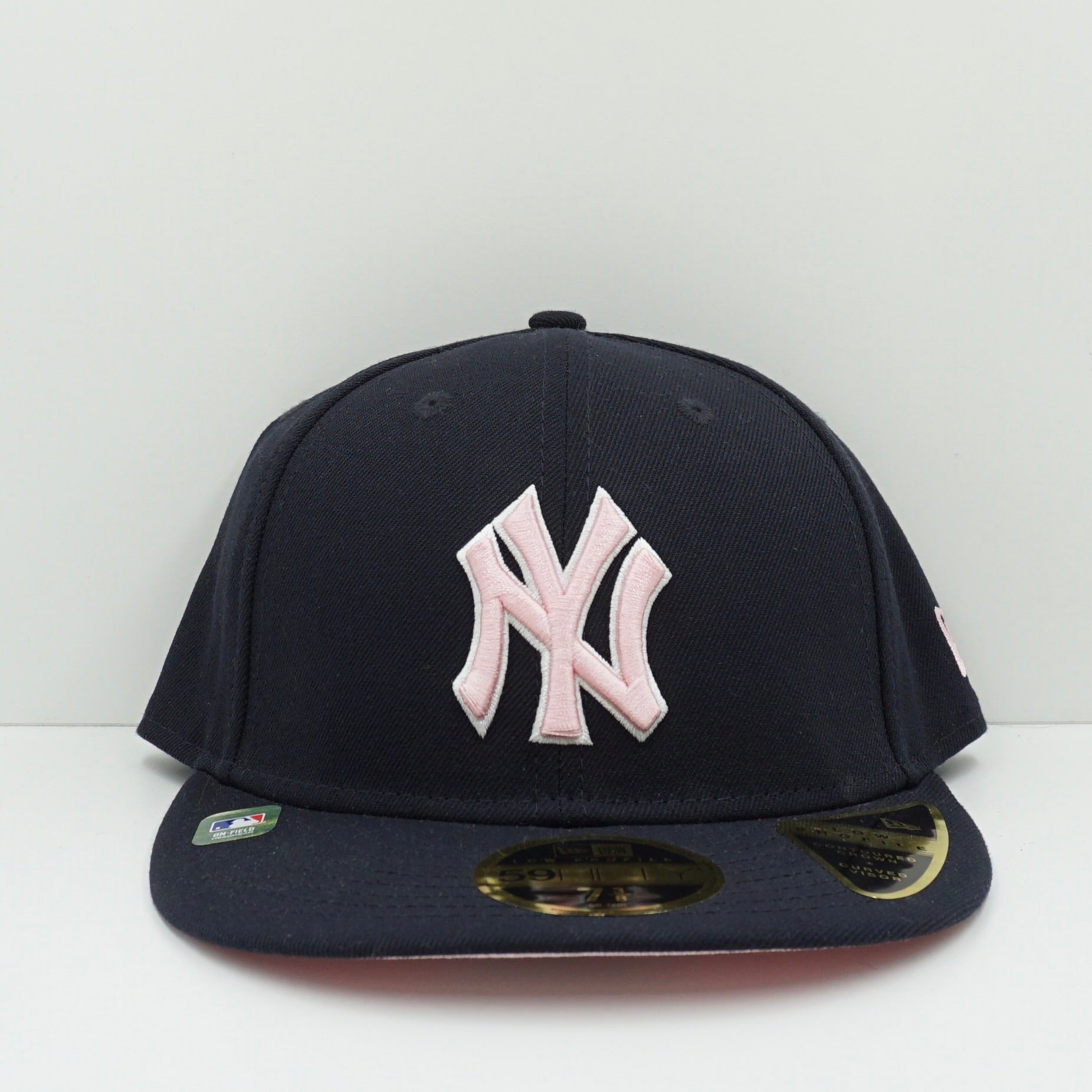 New Era New York Yankees Navy Pink Low Profile Fitted Cap