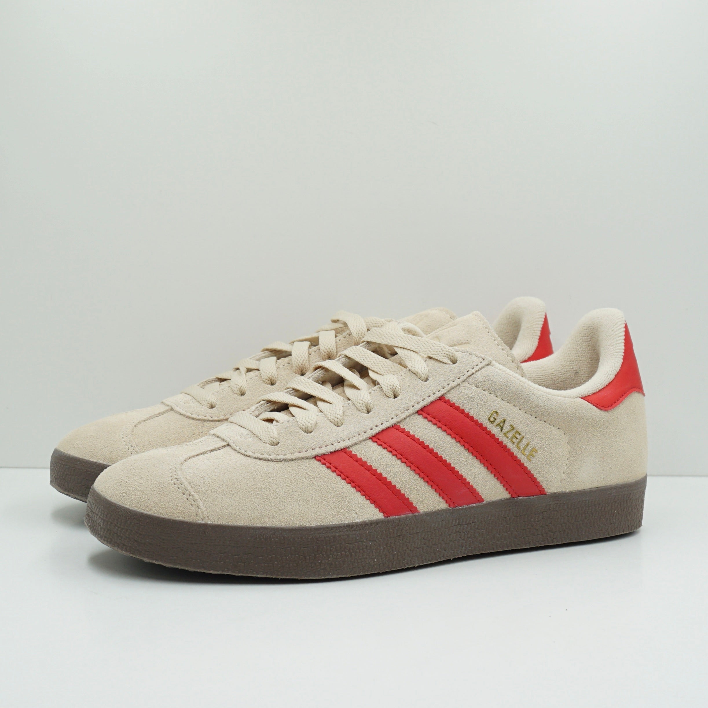 Adidas Gazelle Sand Strata Better Scarlet Cloud White