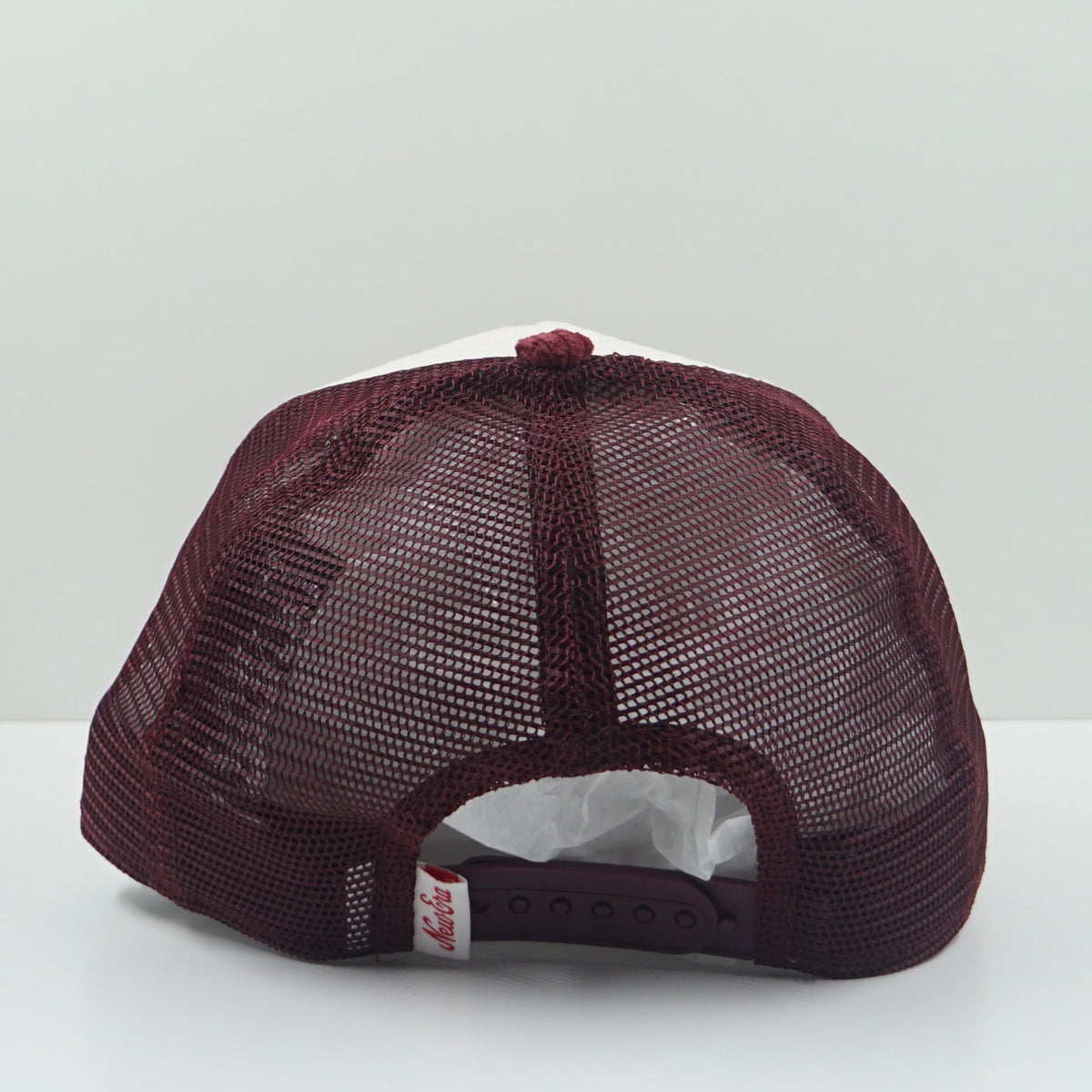 New Era Buffalo New York Manchester Burgundy Cream A-Frame Snapback Cap